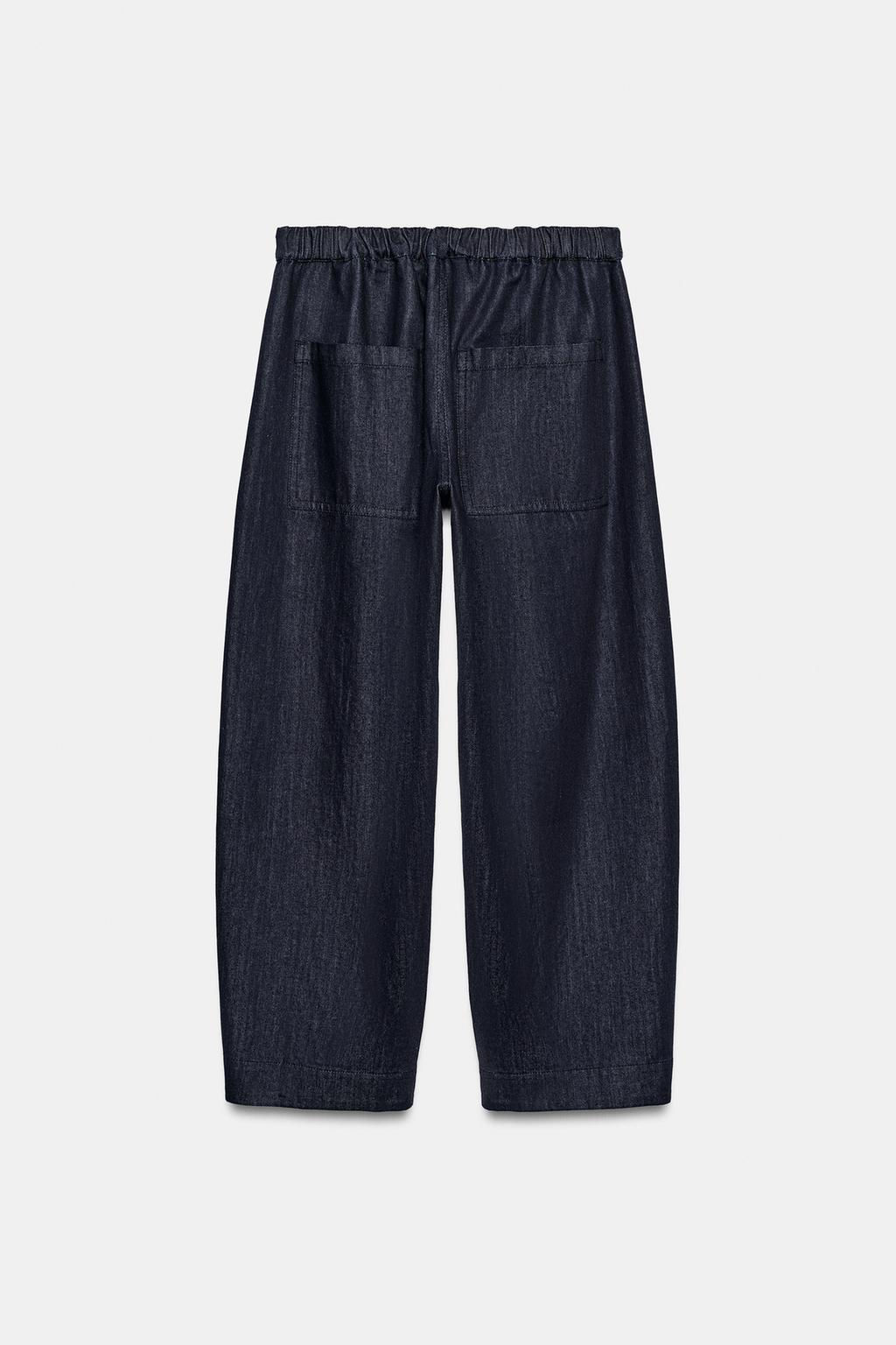 PANTAL?N DENIM BARREL BOLSILLOS ZW COLLECTION / Blanco - Zara фото 26