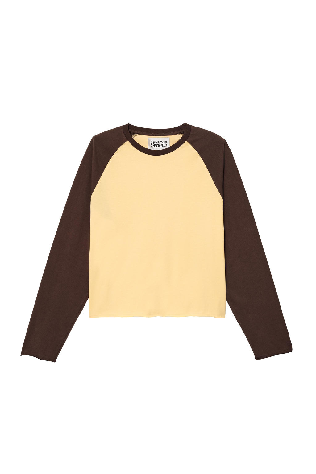CAMISETA CROPPED FIT COLOR BLOCK / Khaki