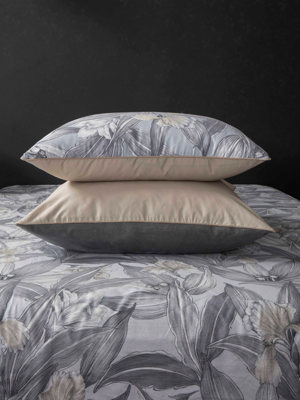 Ирисы (графит платина) ABC Cotton комплект