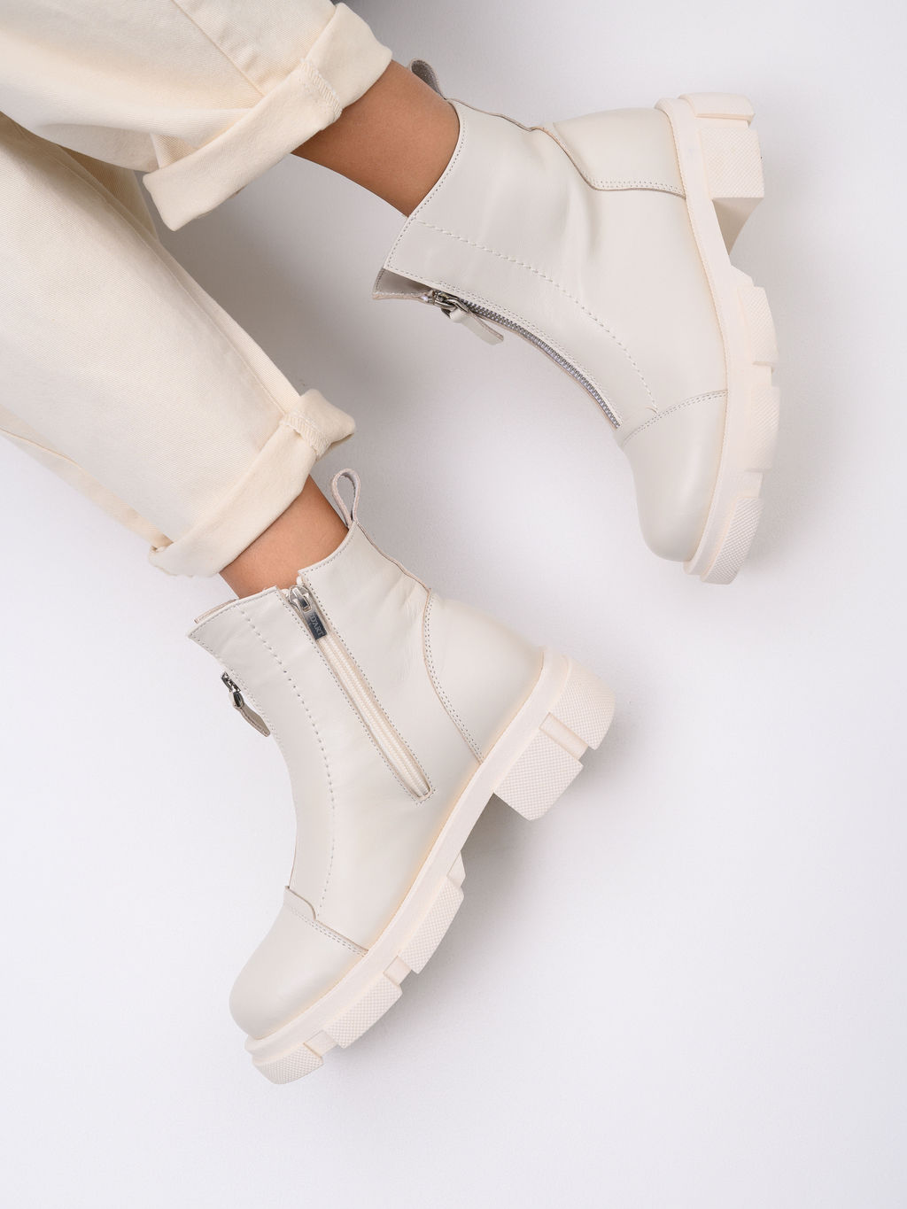 Ботинки 330.М.21074be.Бежевый/байка