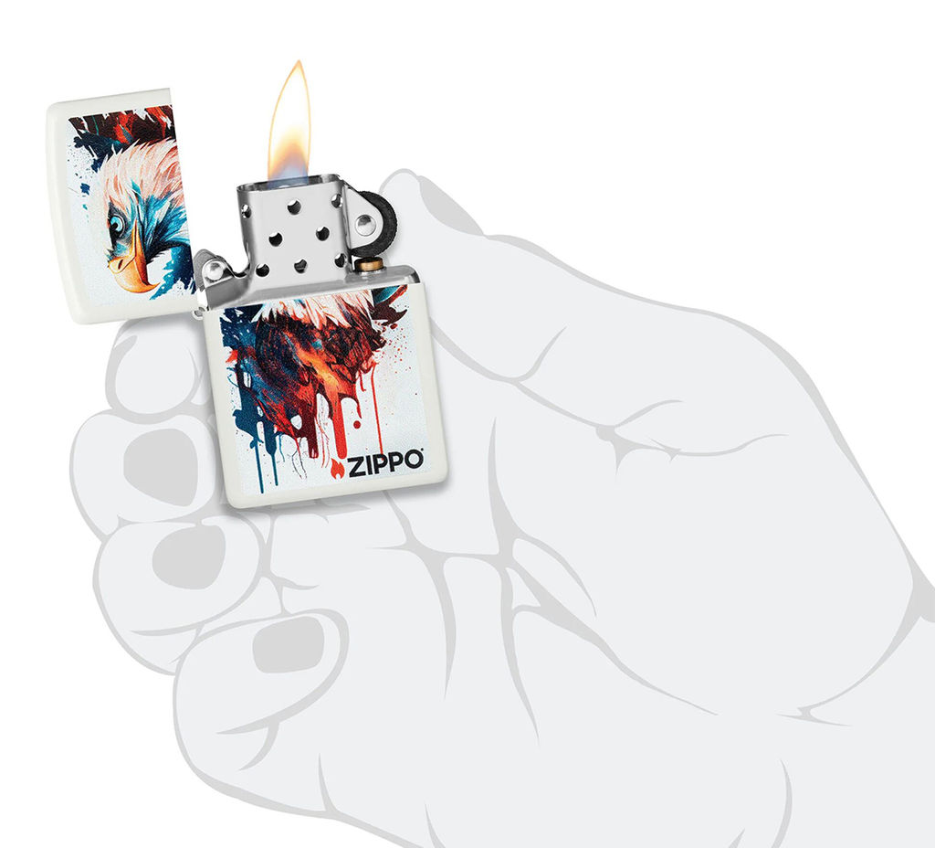Зажигалка ZIPPO Нарисованный орел | Painted Eagle 46692  фото 5