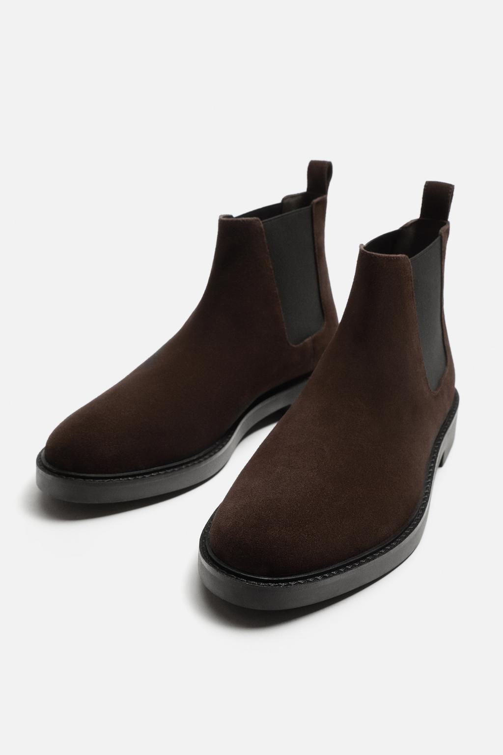 LEATHER CHELSEA BOOTS - Zara фото 6