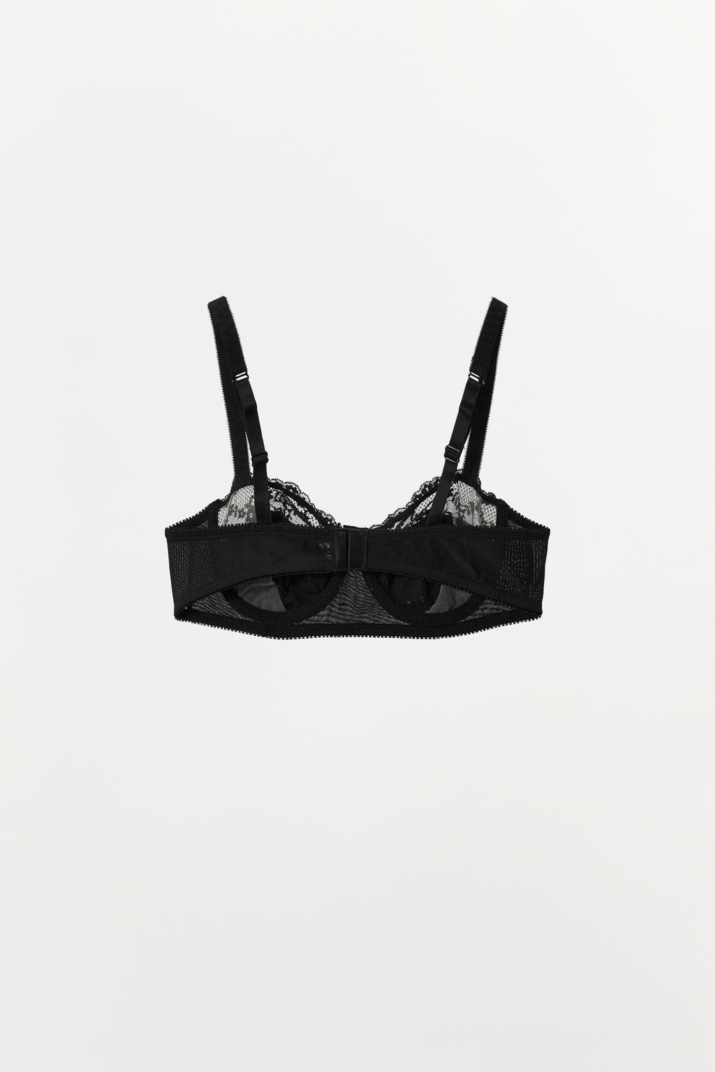 SUJETADOR AROS POINTELLE ENCAJE / Negro - Zara фото 6