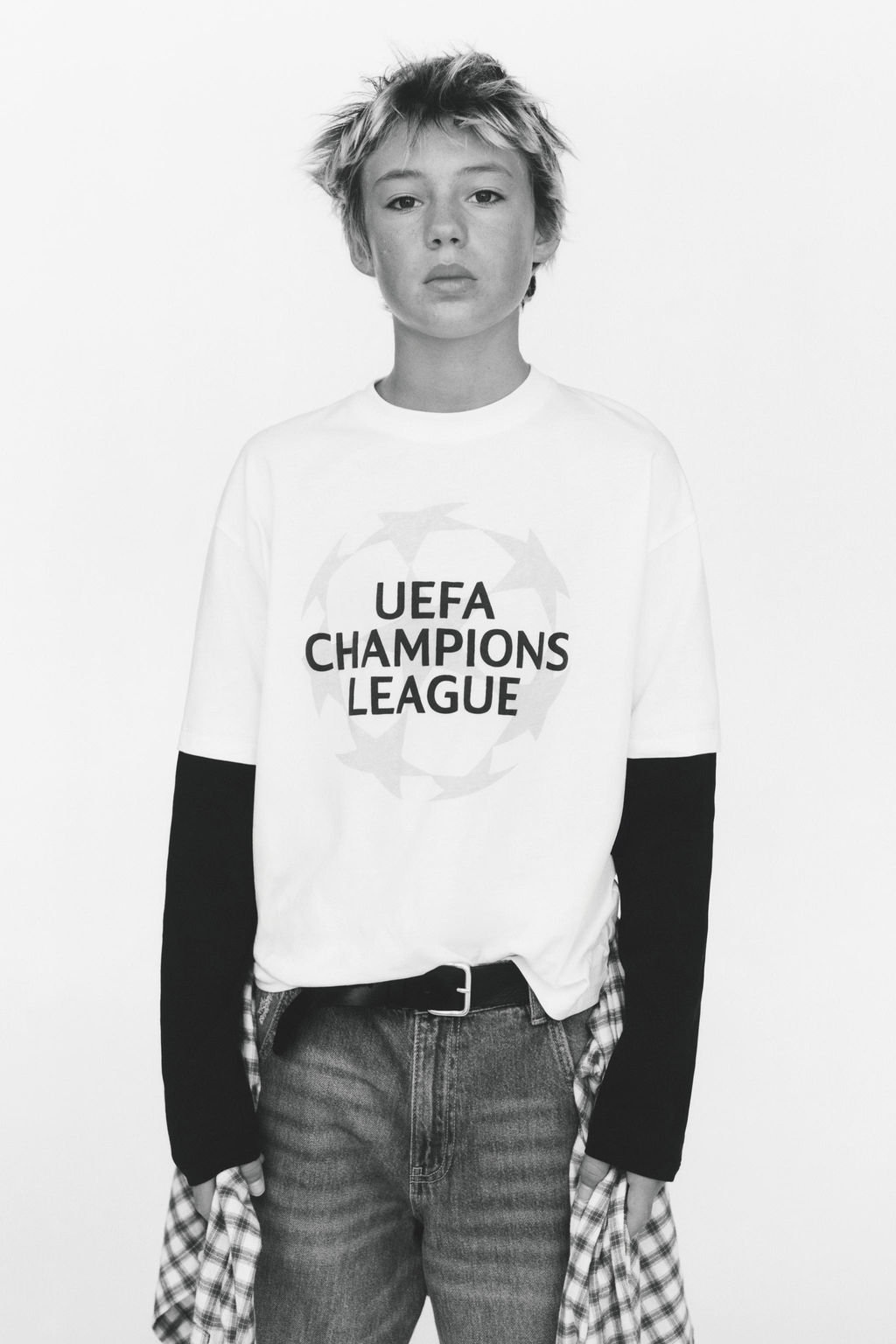 UEFA CHAMPIONS LEAGUE ® DOUBLE SLEEVE T-SHIRT - Zara фото 5