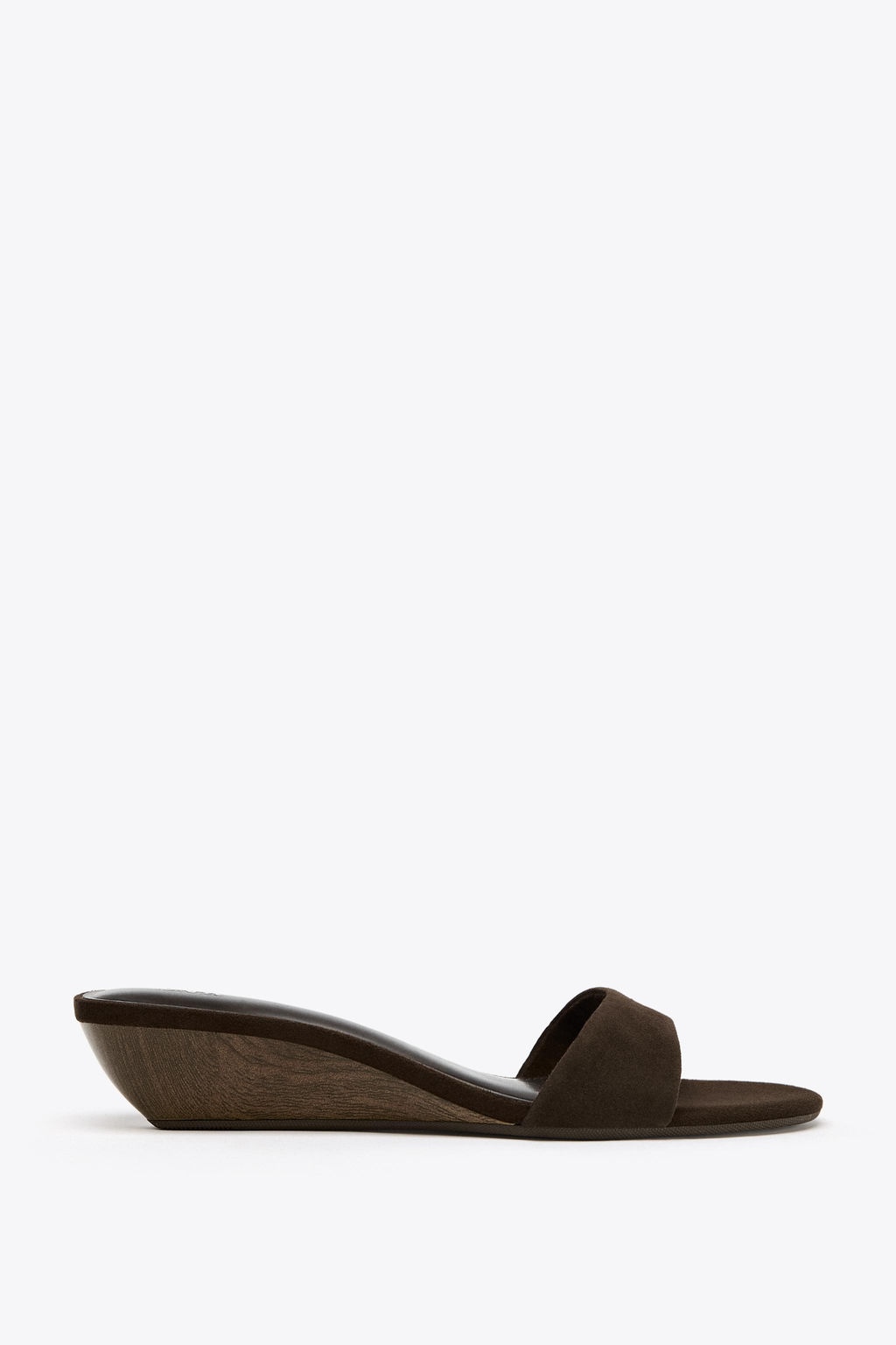 SUEDE WEDGE SANDALS - Zara фото 13