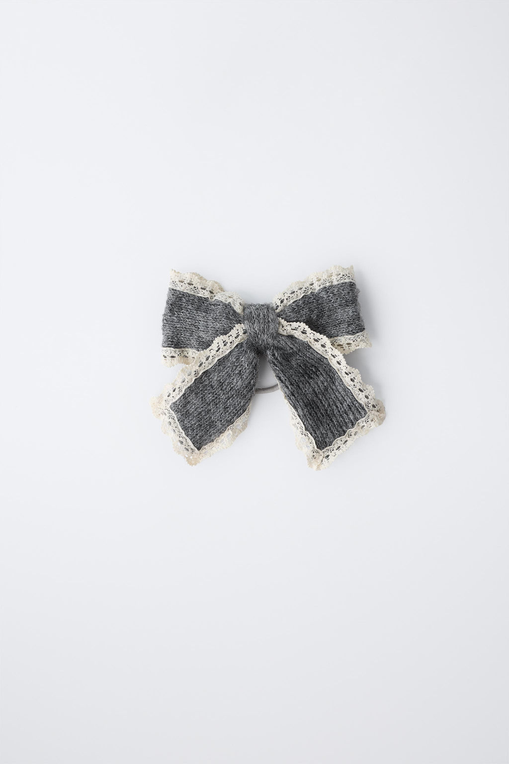 KNIT BOW HAIR CLIP SCRUNCHIE