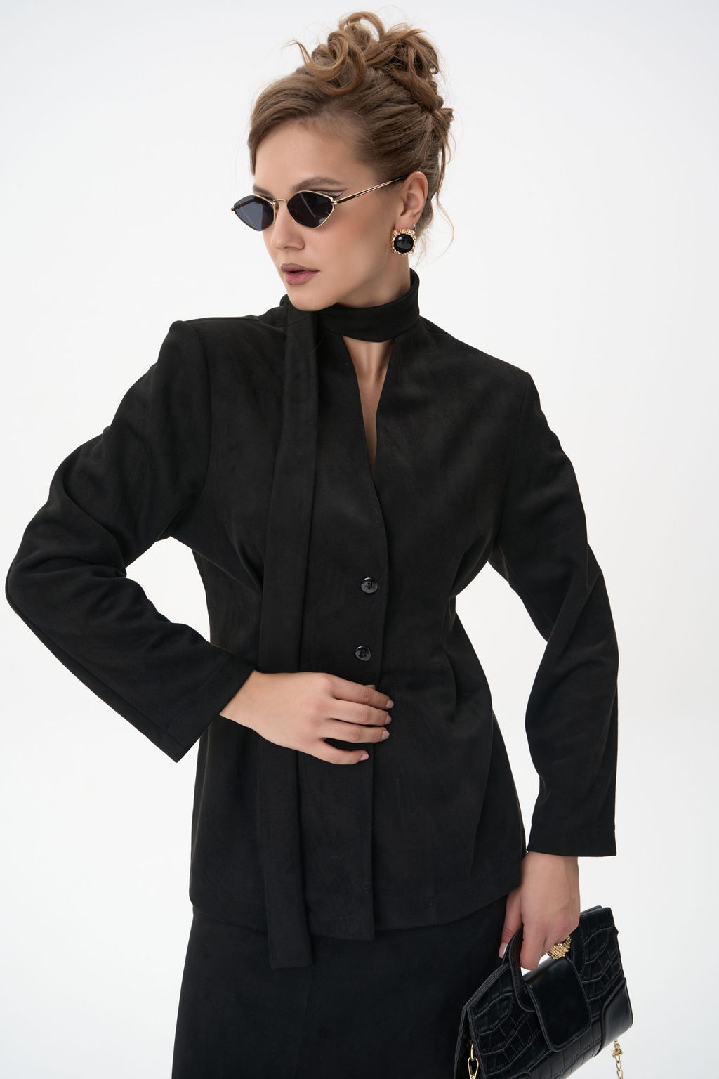 Жакет Майли (чёрный) - Эльза фото 4