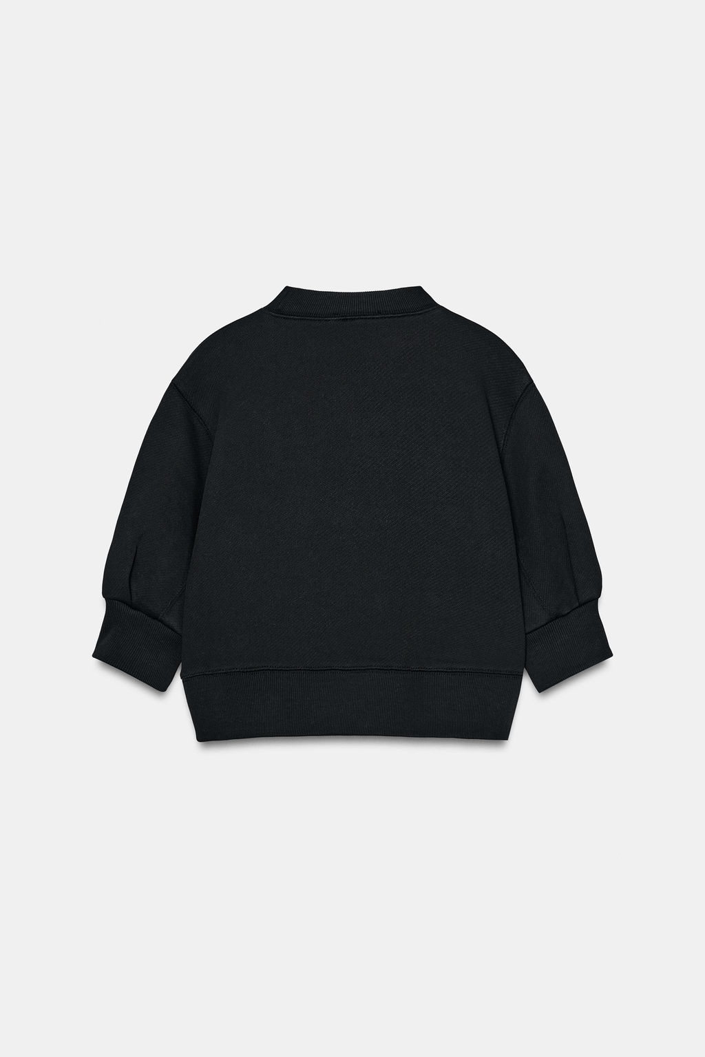 SUDADERA CROP VOLUMEN / Negro - Zara фото 6