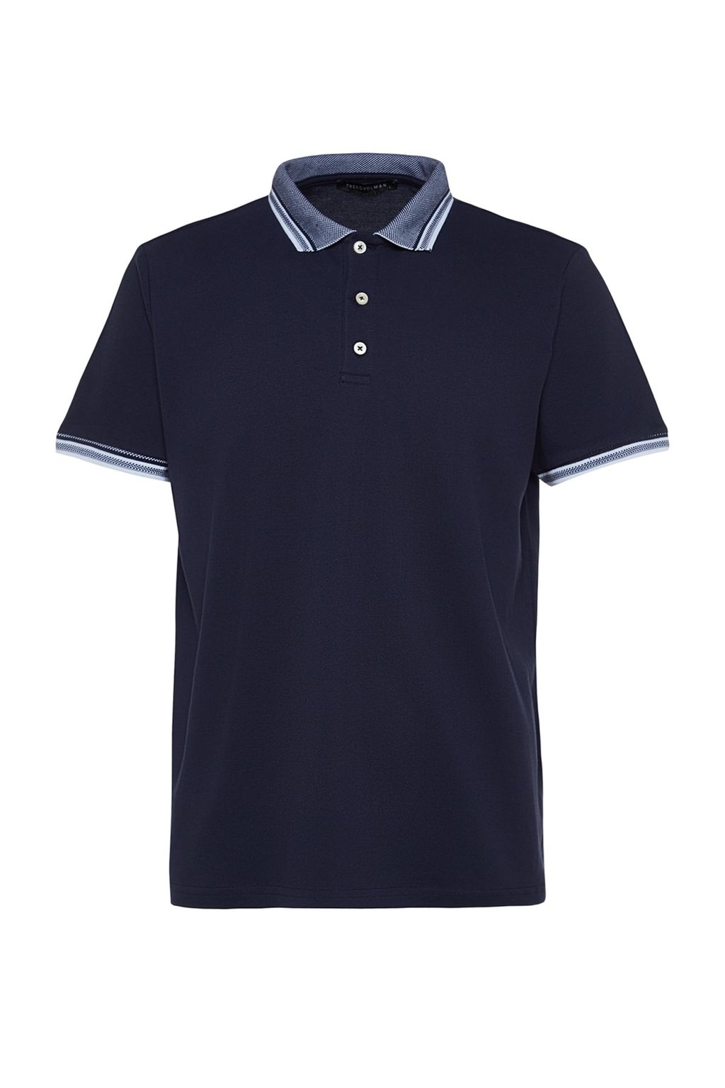 TRENDYOL MAN Siyah Slim/Dar Kesim %100 Pamuklu Polo Yaka T-shirt TMNSS22PO00014 - Trendyolmilla фото 8