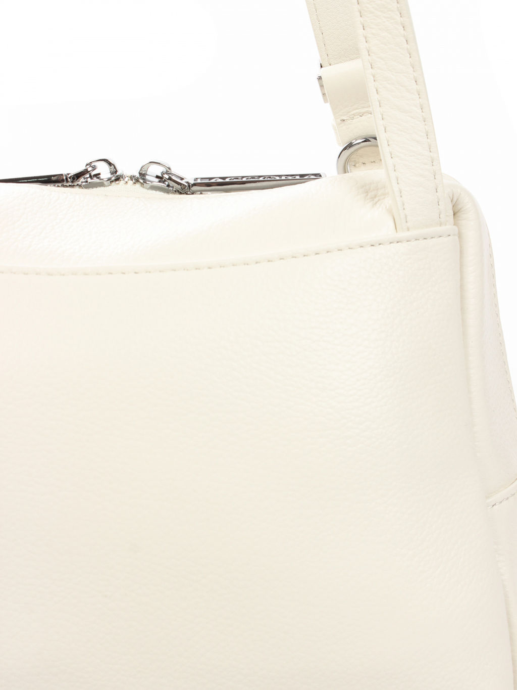 LACCOMA сумка АУ4500-белый натуральная кожа хлопок