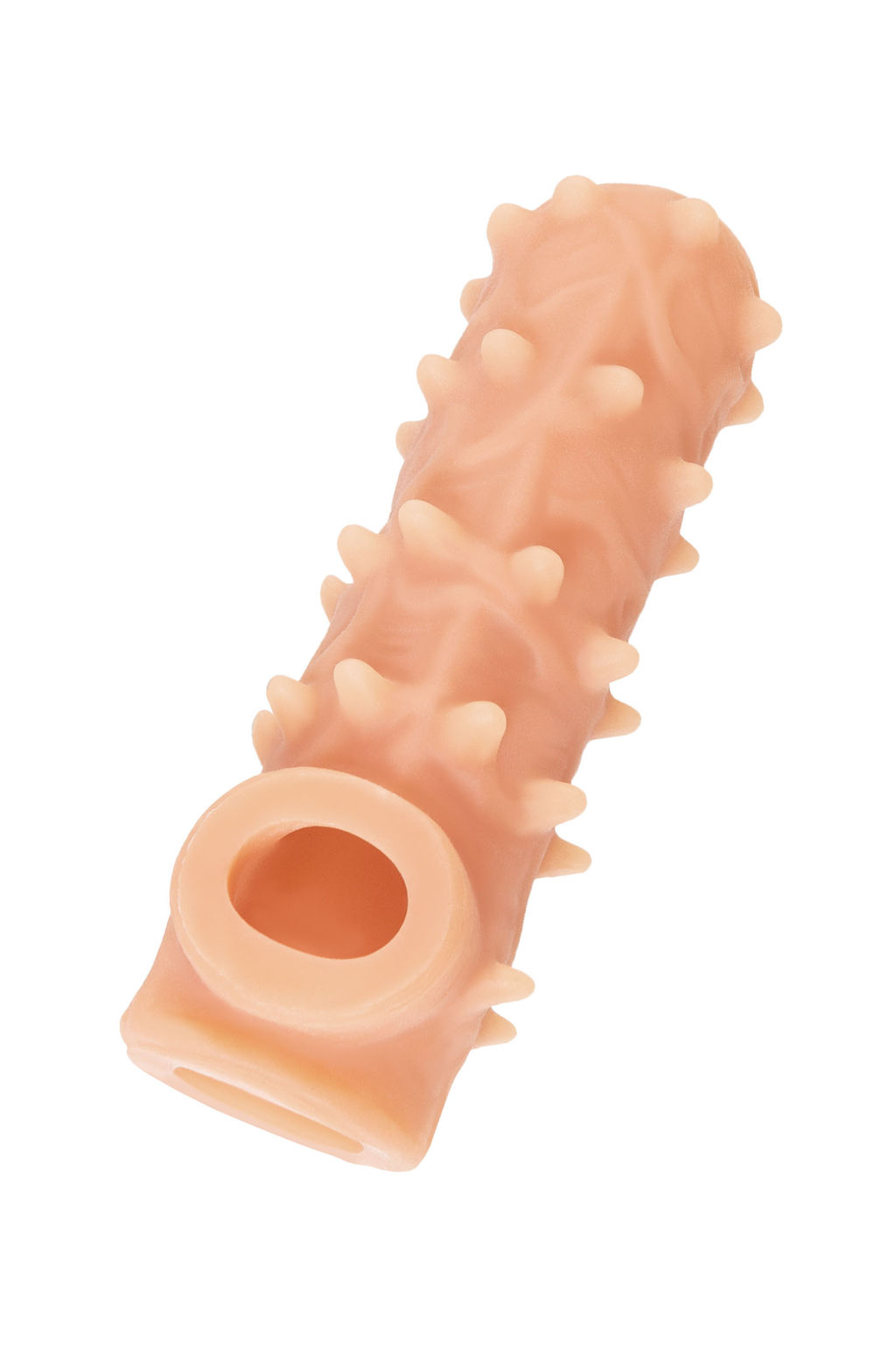 Насадка реалистичная KOKOS NUDE SLEEVE с дополнительной стимуляцией, TPE, телесная, 14 см