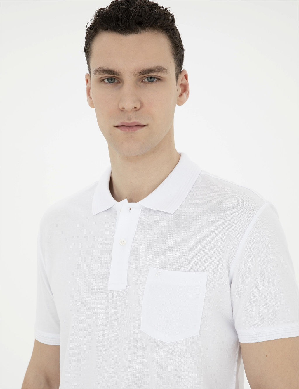 Beyaz Regular Fit Basic Ti__rt - Pierre cardin фото 2