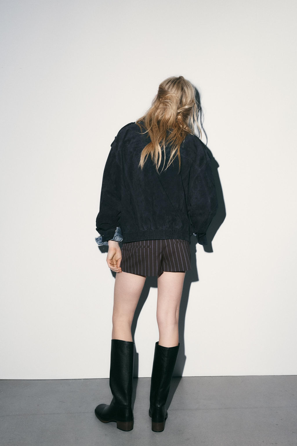 100% SUEDE LEATHER JACKET WITH POCKETS - Zara фото 13