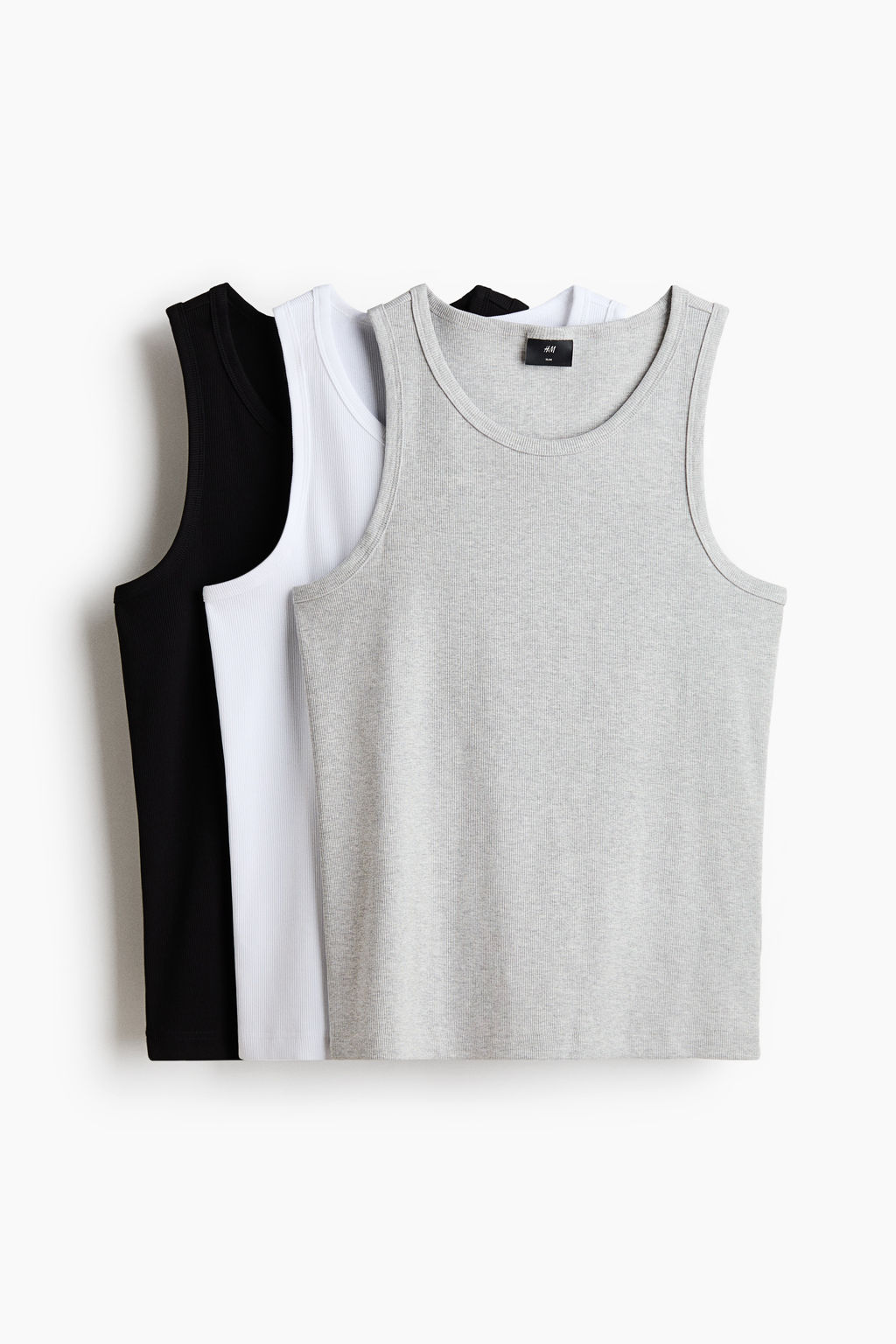 Pack de 3 camisetas sin mangas en canal? Slim Fit - H&m фото 2