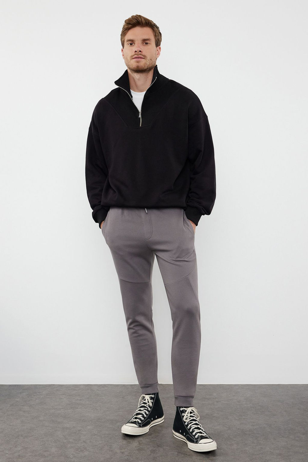 TRENDYOL MAN Fume %100 Pamuk Regular/Normal Kesim Dikis Detayl? Esofman Alt? TMNAW25EA00023 - Trendyolmilla фото 2
