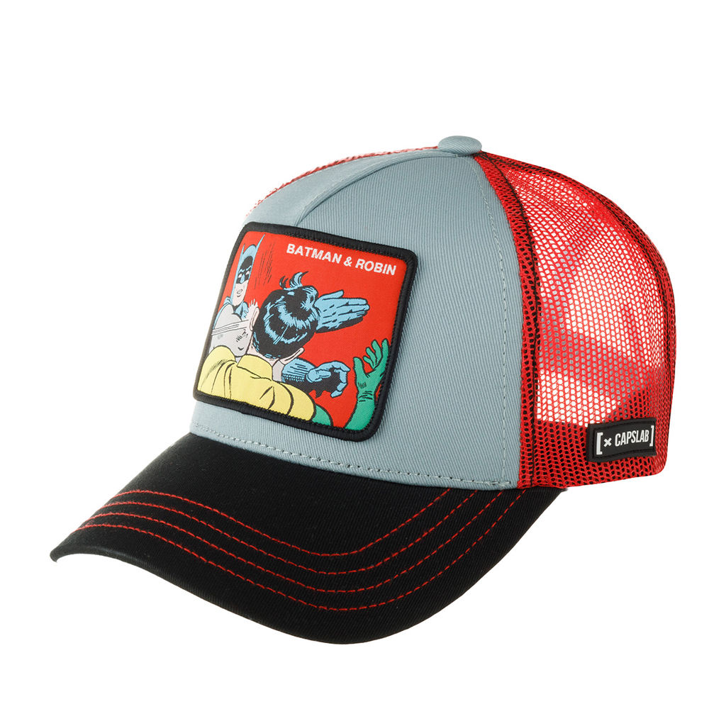 Бейсболка CAPSLAB арт. CL/DC2/1/MEM1 DC Comics Batman and Robin (серый / черный)