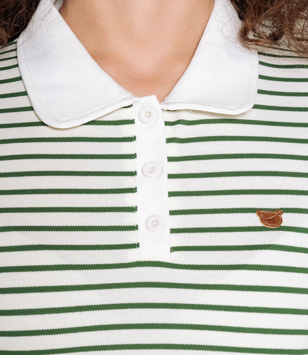 Футболка #КТ1002 (3), зелёный, молочный