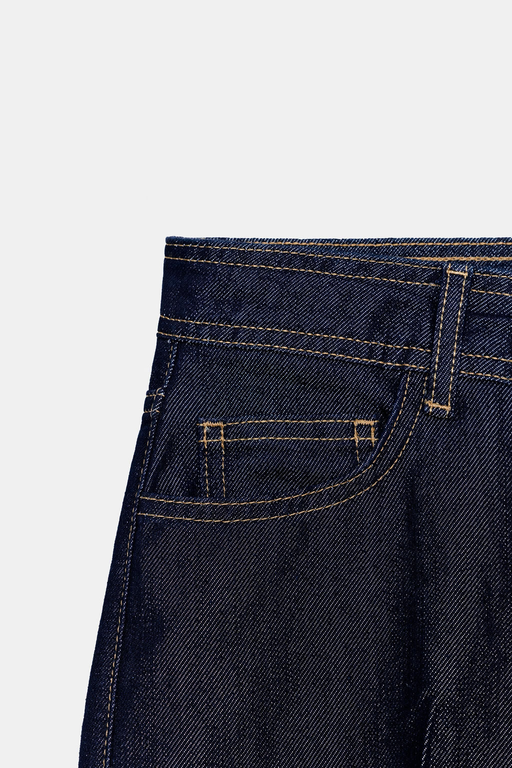 JEANS Z1975 STRAIGHT MID-WAIST CREASED - Zara фото 9