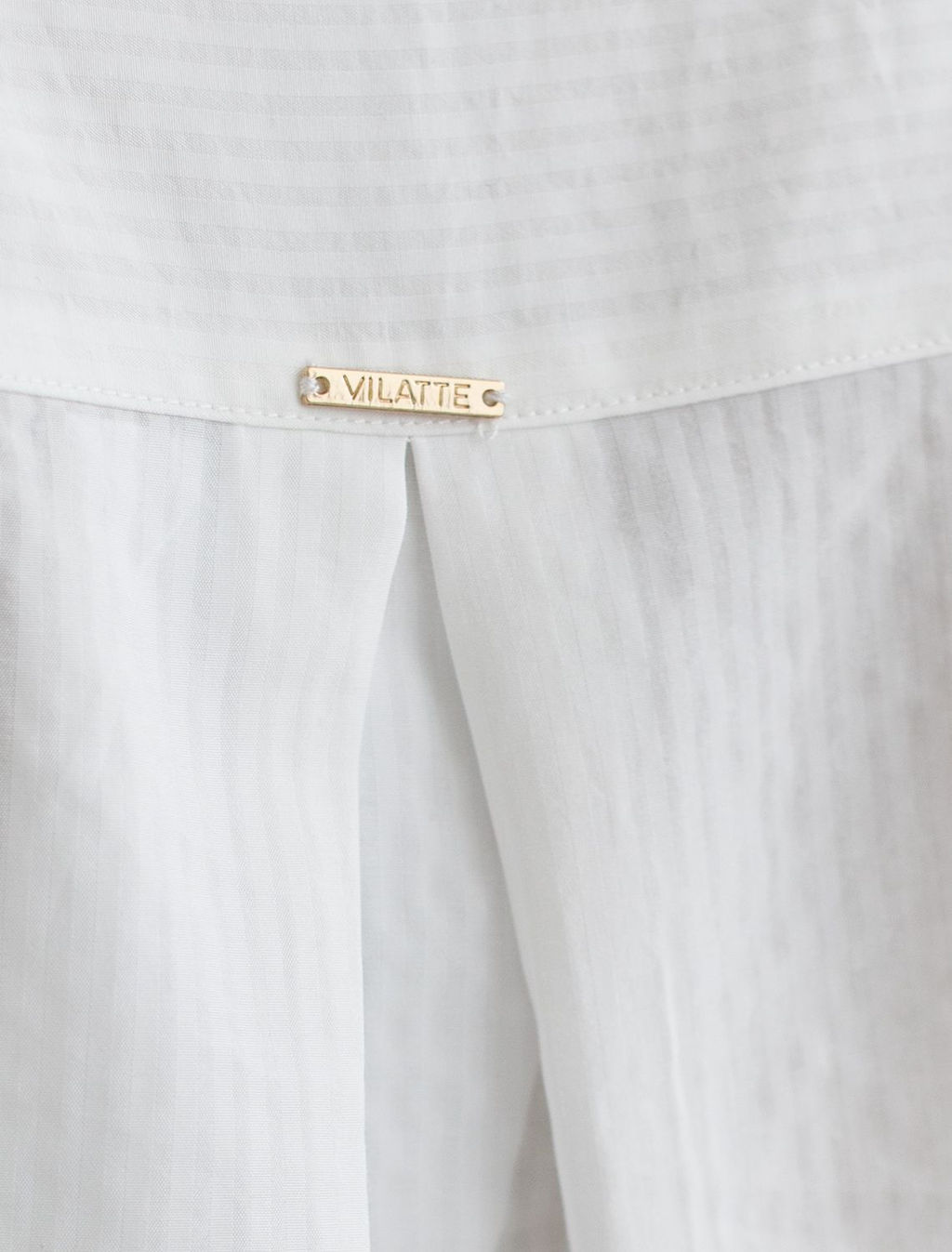 Блузка с кулиской по низу из эластичного хлопка - Vilatte фото 4