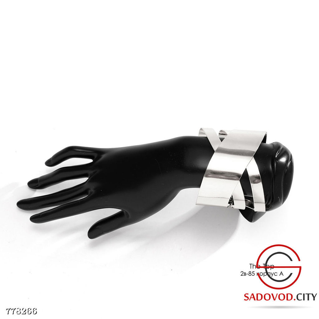 Широкий браслет имитация трёх