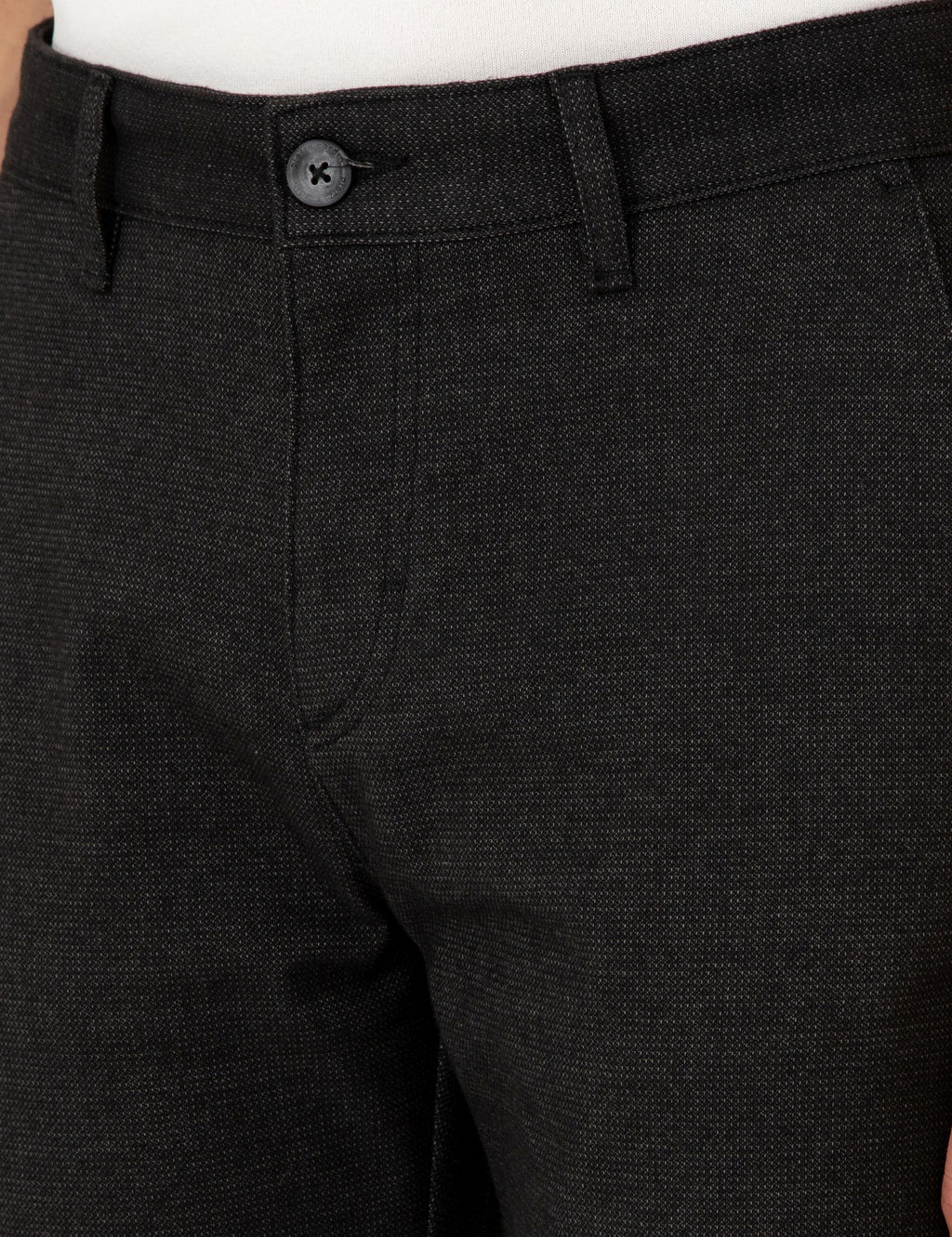 Siyah Slim Fit Kanvas Pantolon
