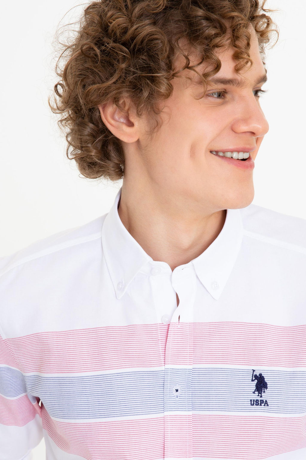 Мужская красная рубашка с длинным рукавом - U.s. polo assn фото 2