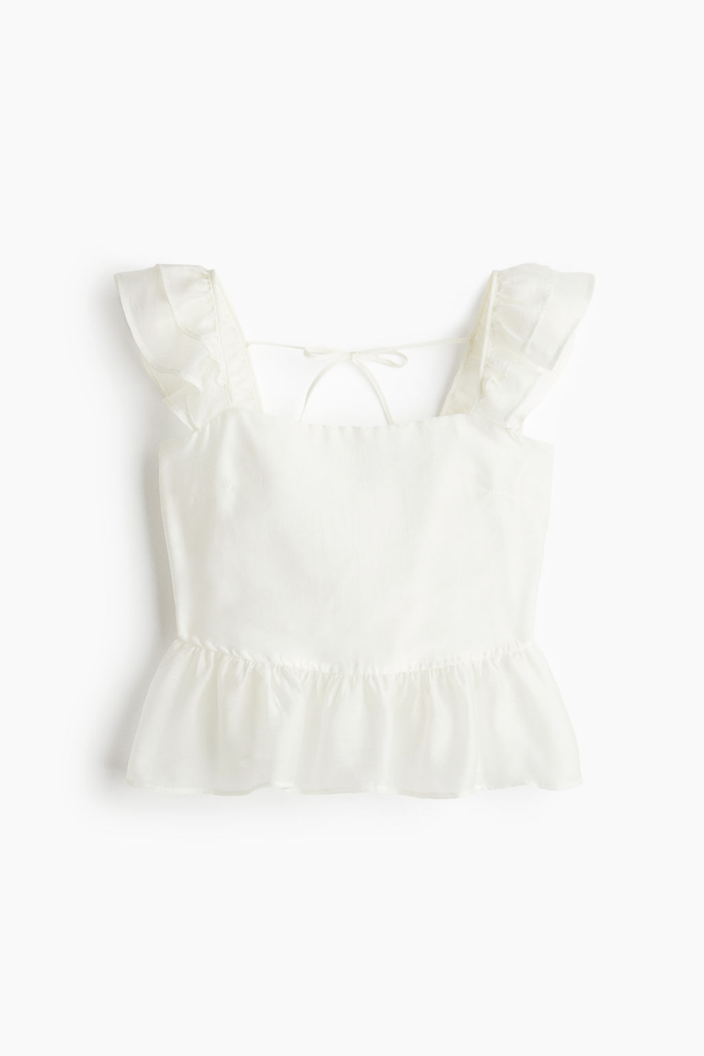 Blusa con lazada y peplum - H&m фото 3