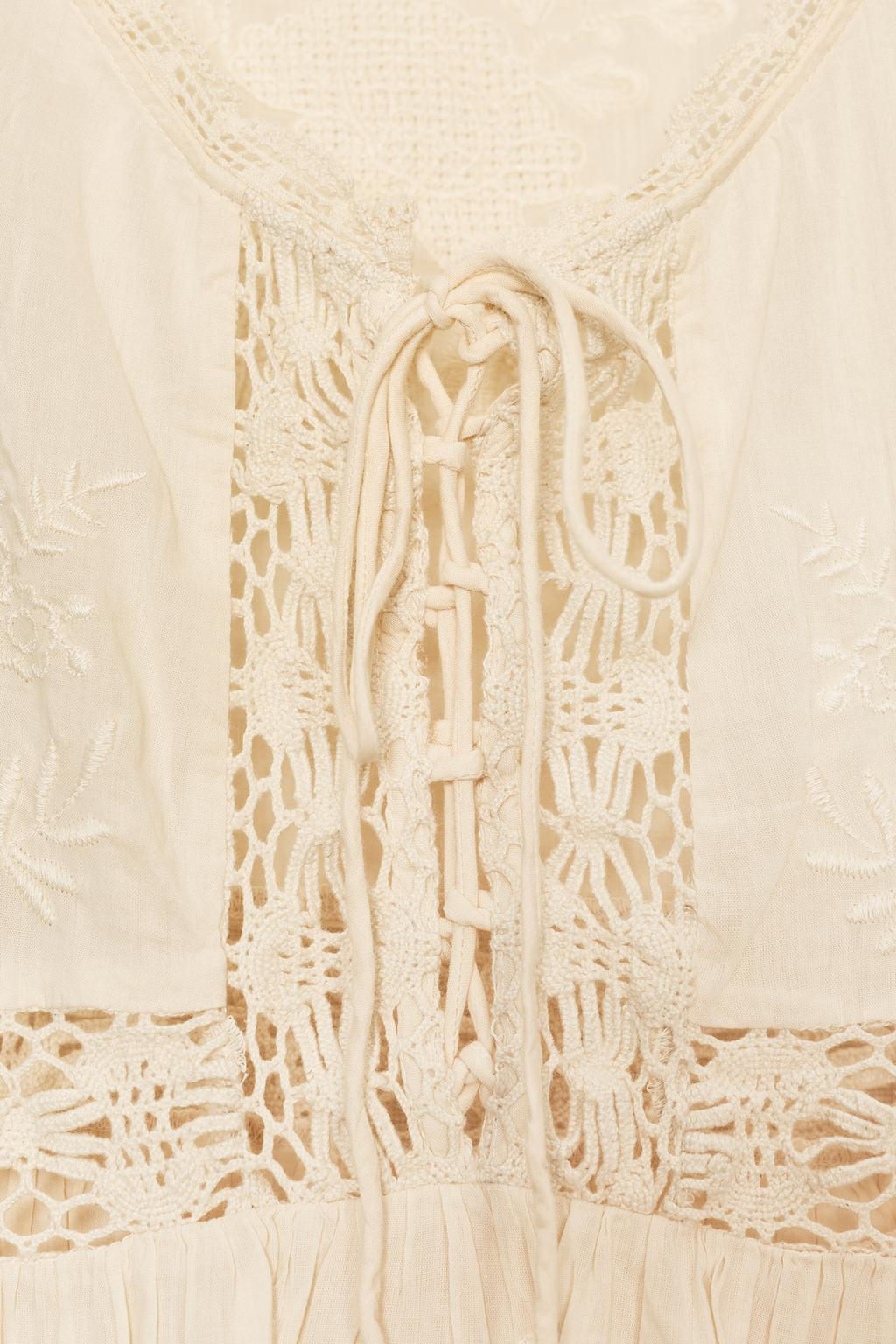 ZW COLLECTION EMBROIDERED ROMANTIC TOP - Zara фото 7