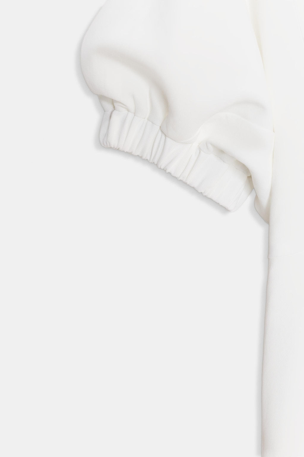 VESTIDO MIDI MANGA ABULLONADA / Blanco roto - Zara фото 8