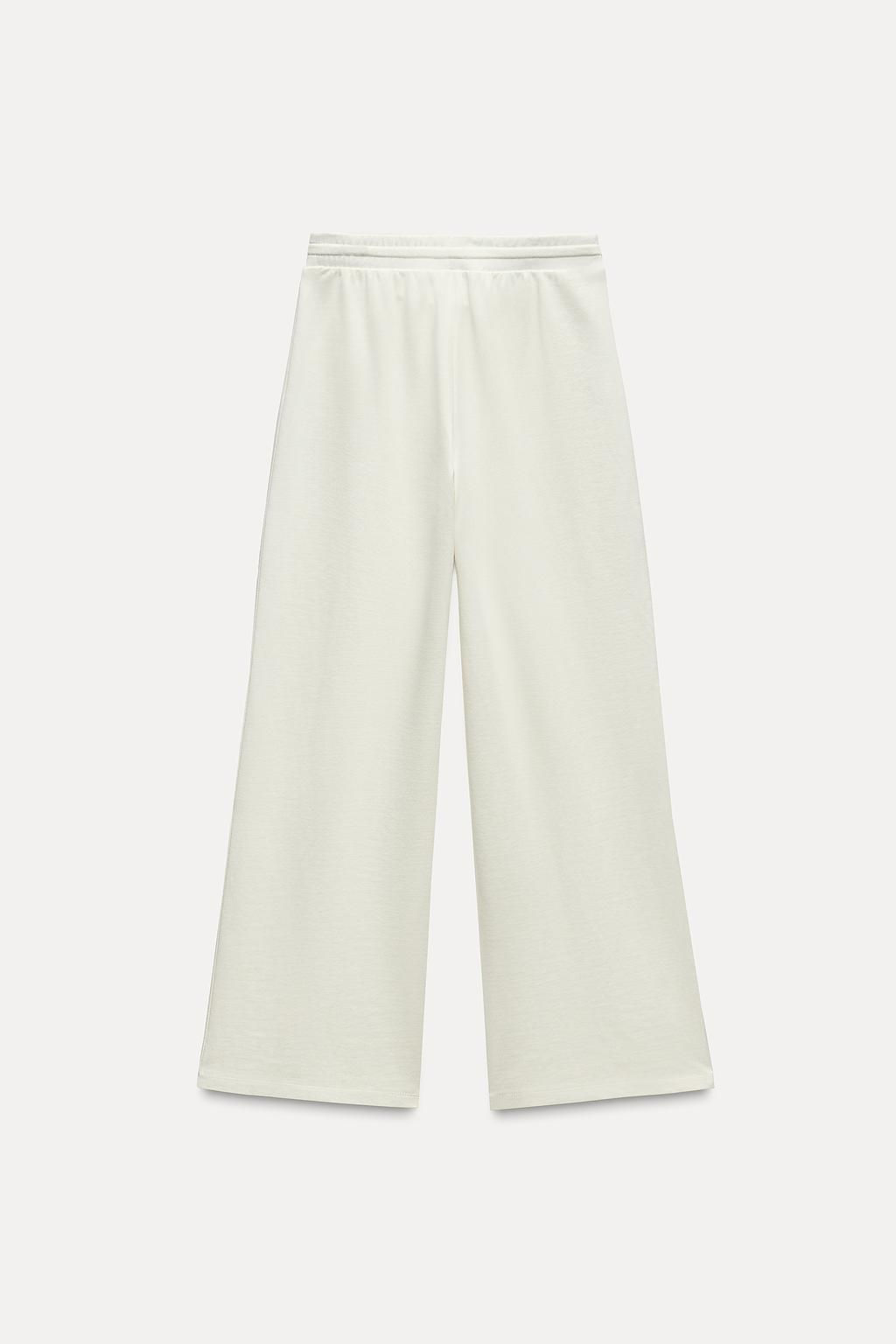 VARSITY STRAIGHT PLUSH TROUSERS - Zara фото 6