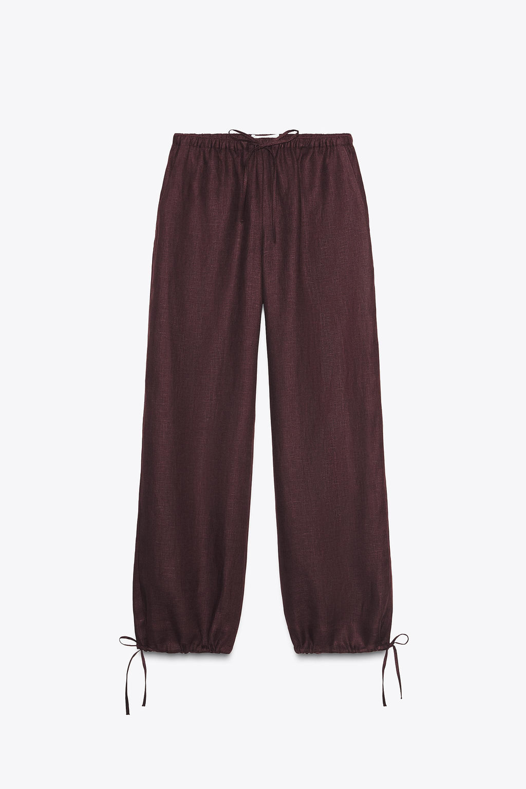 LINEN BALLOON TROUSERS