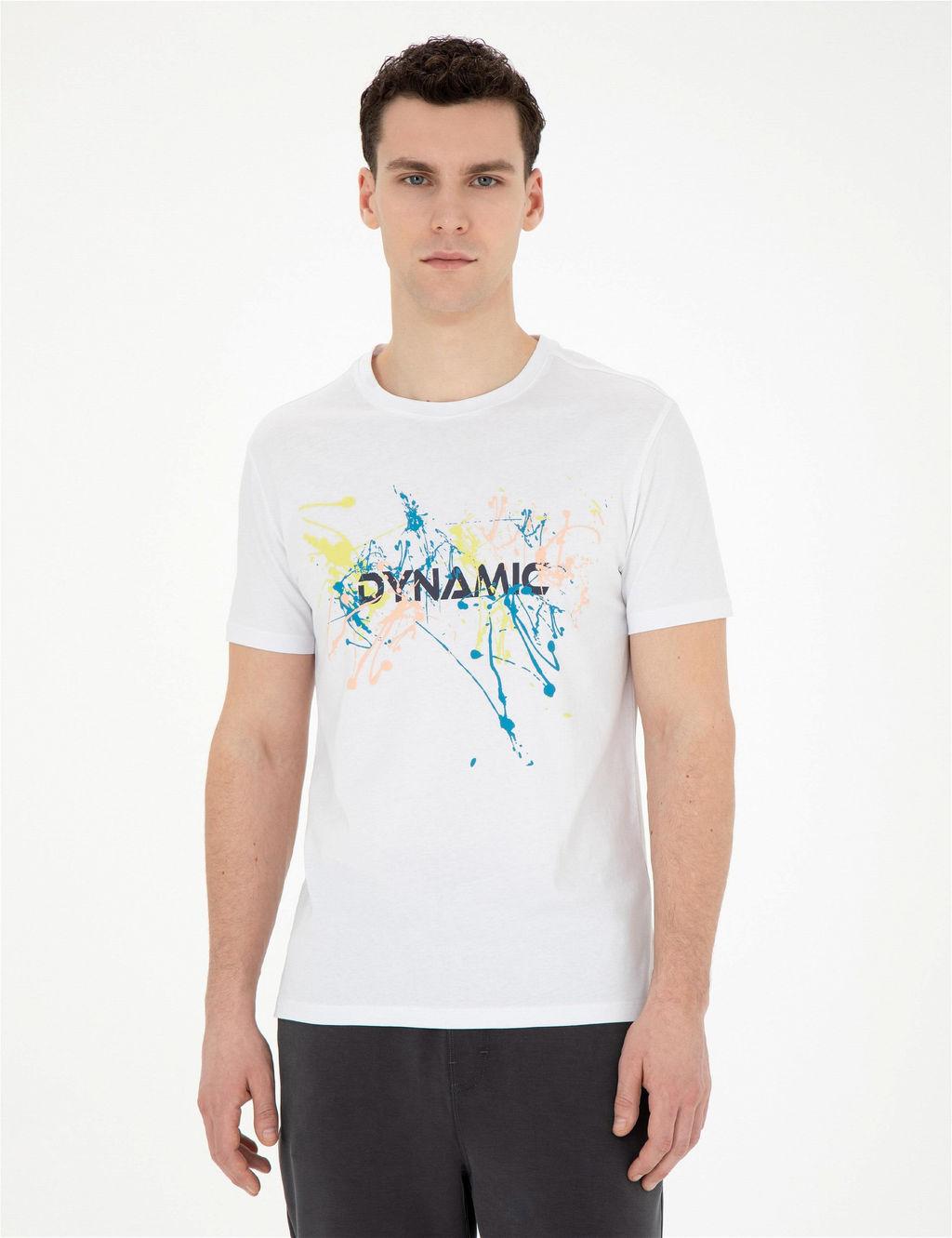 Beyaz Slim Fit Ti__rt