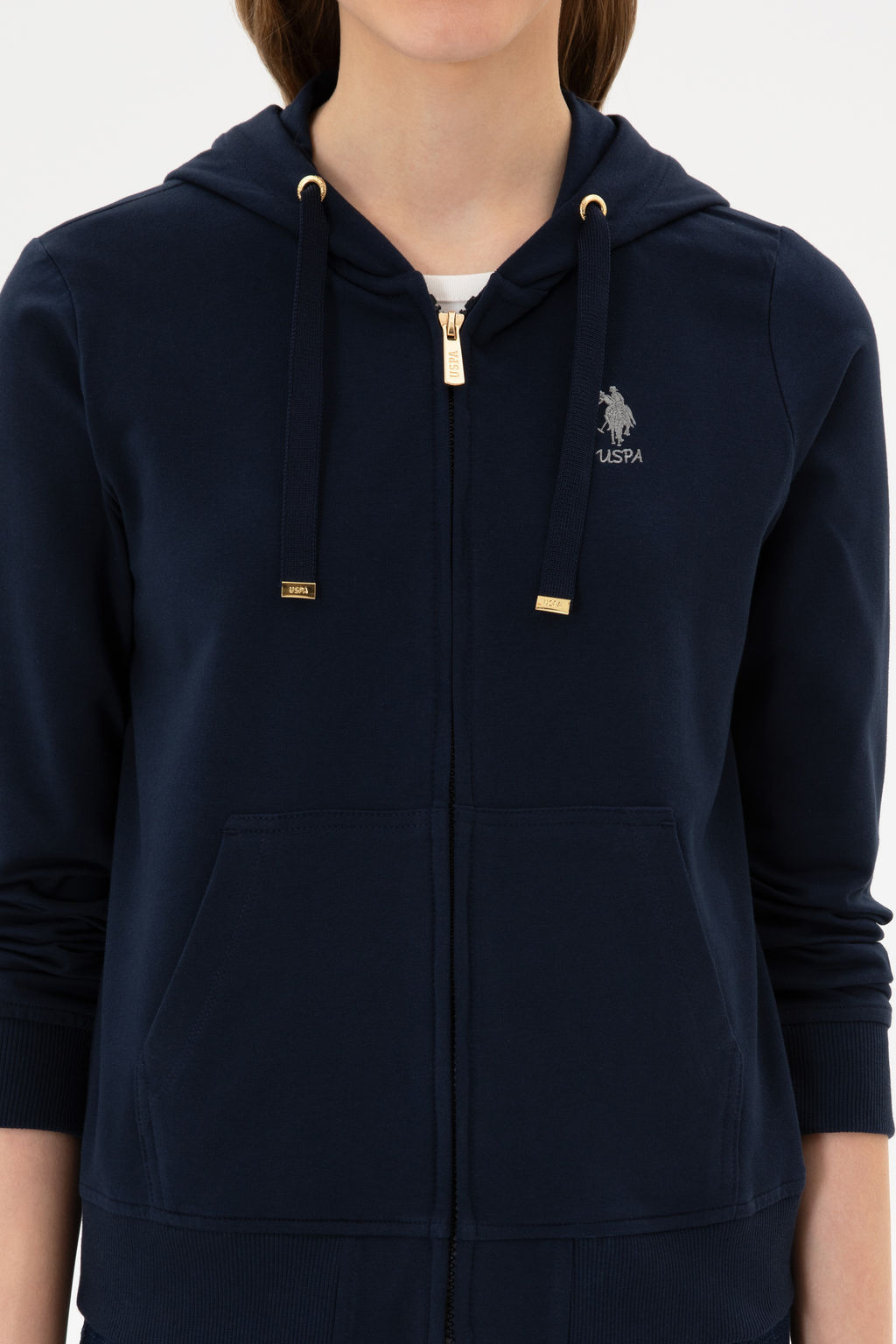 Kad_n Lacivert Sweatshirt Sepette S_rpriz _ndirim - U.s. polo assn фото 13