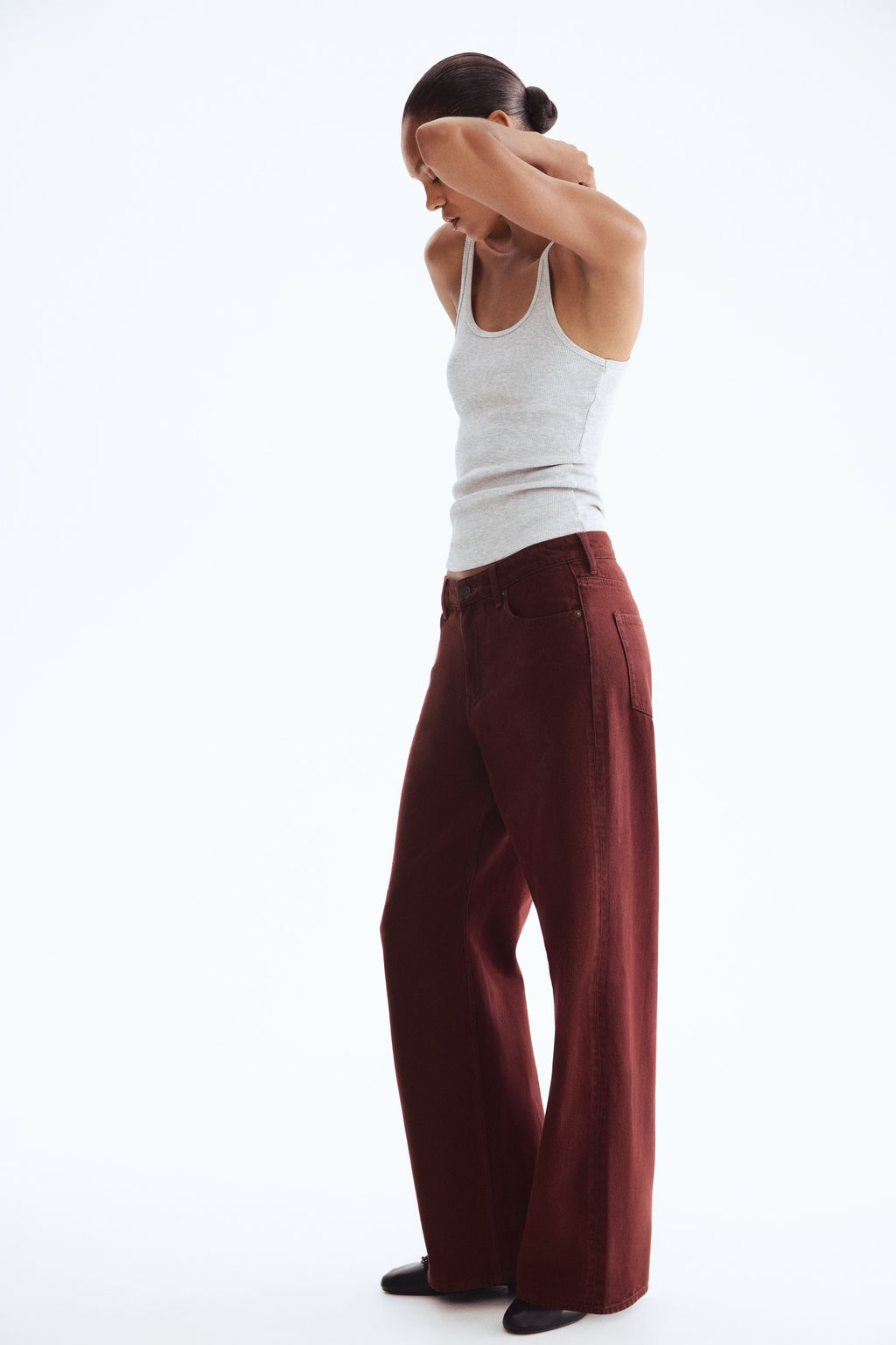 Wide Regular Jeans - H&m фото 6