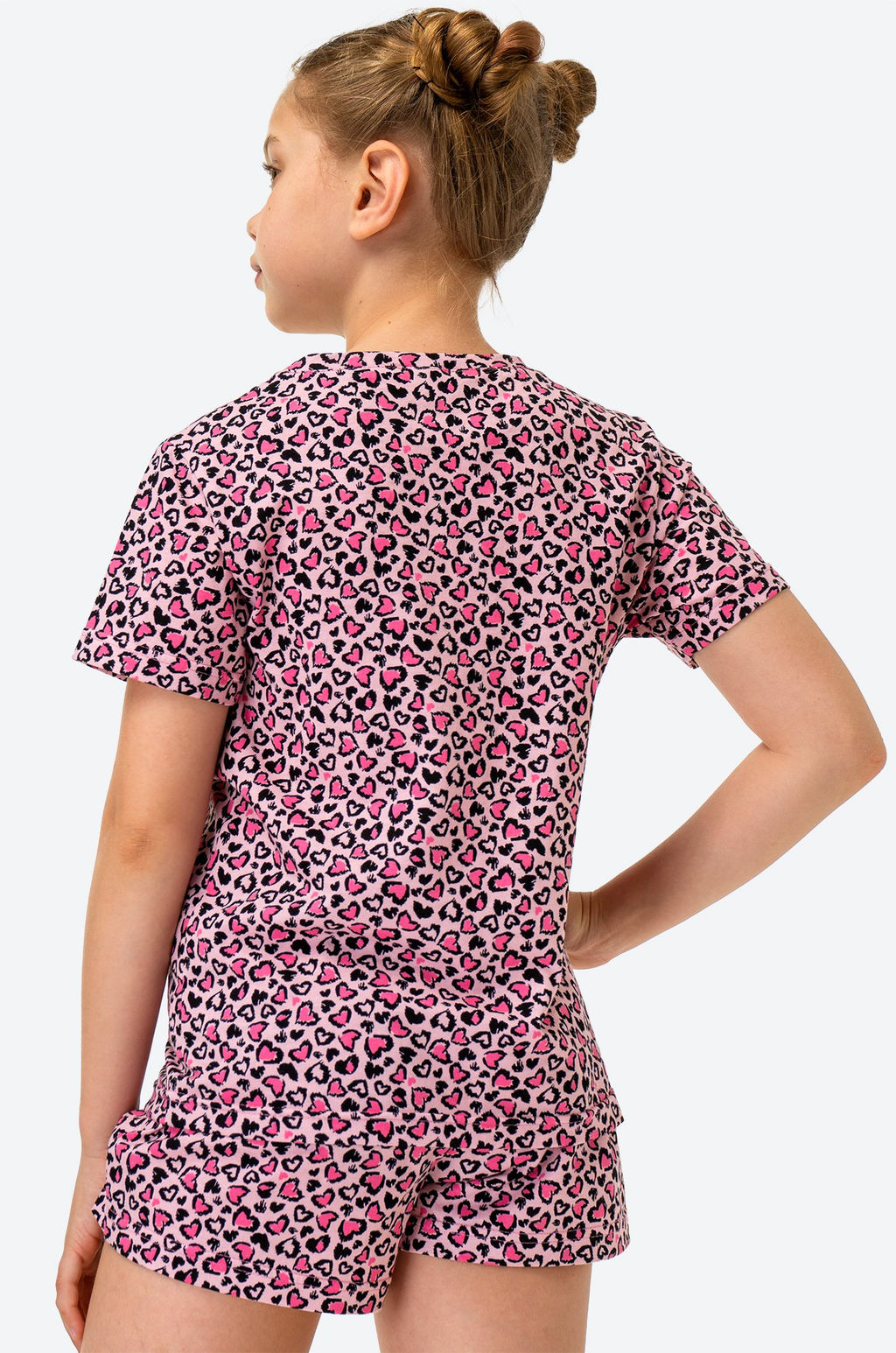 Хлопковая пижама для девочки с шортами Happyfox