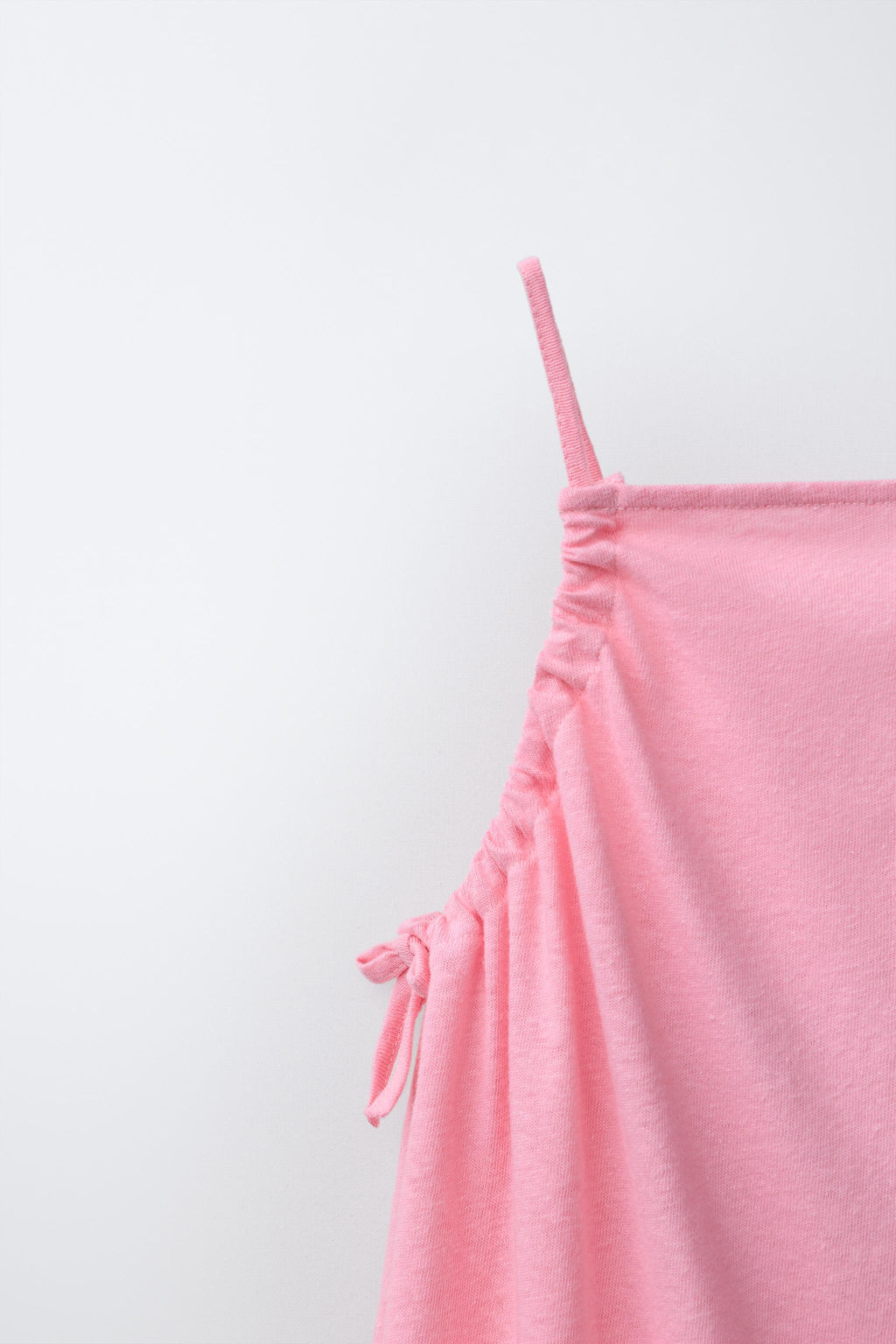 CONJUNTO TOP Y BERMUDA CON ALGOD?N Y LINO / Rosa medio