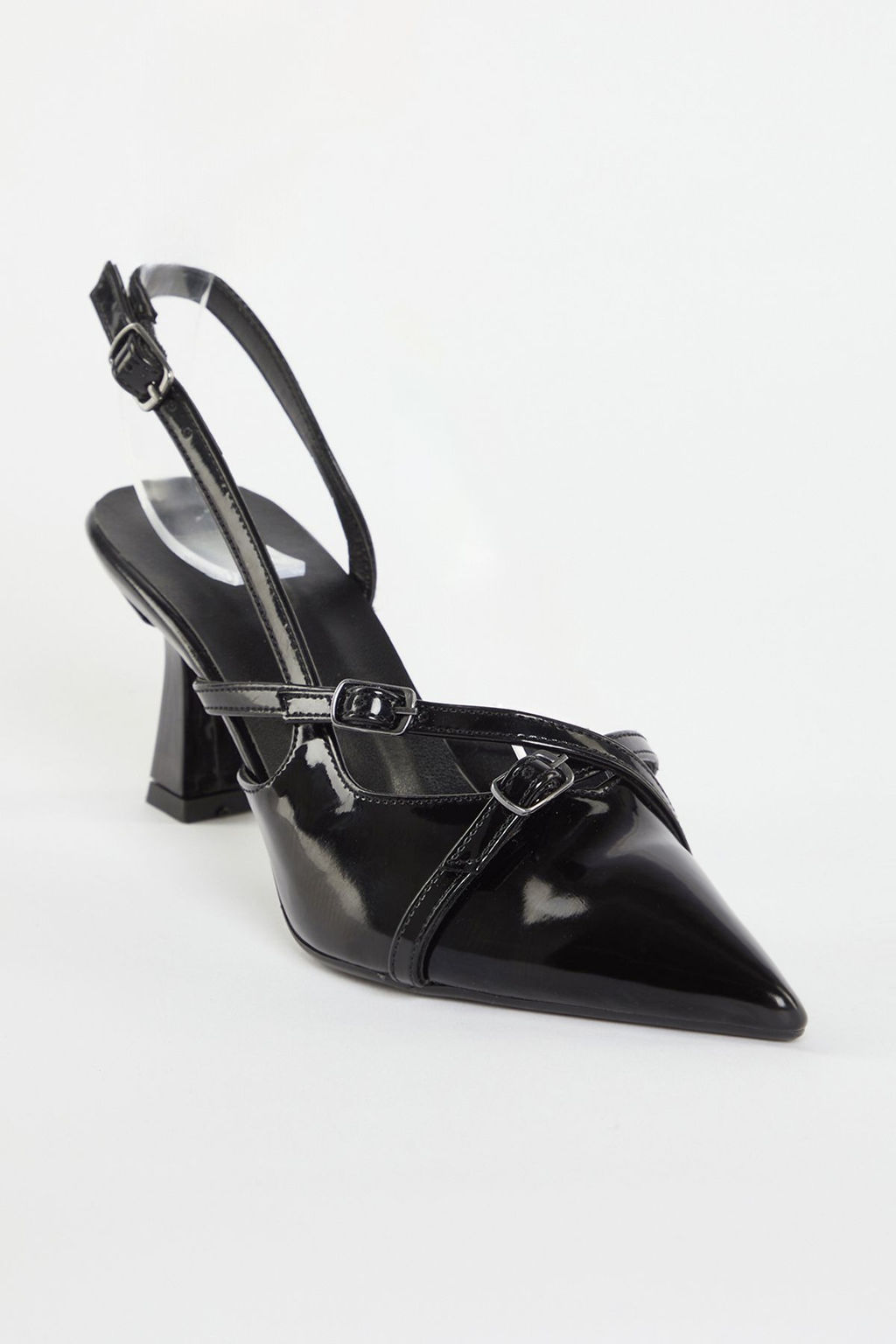 Trendyol Shoes Siyah Rugan Kemerli Toka Detayl? Kad?n Topuklu Ayakkab? TAKSS24TO00007 - Trendyolmilla фото 5