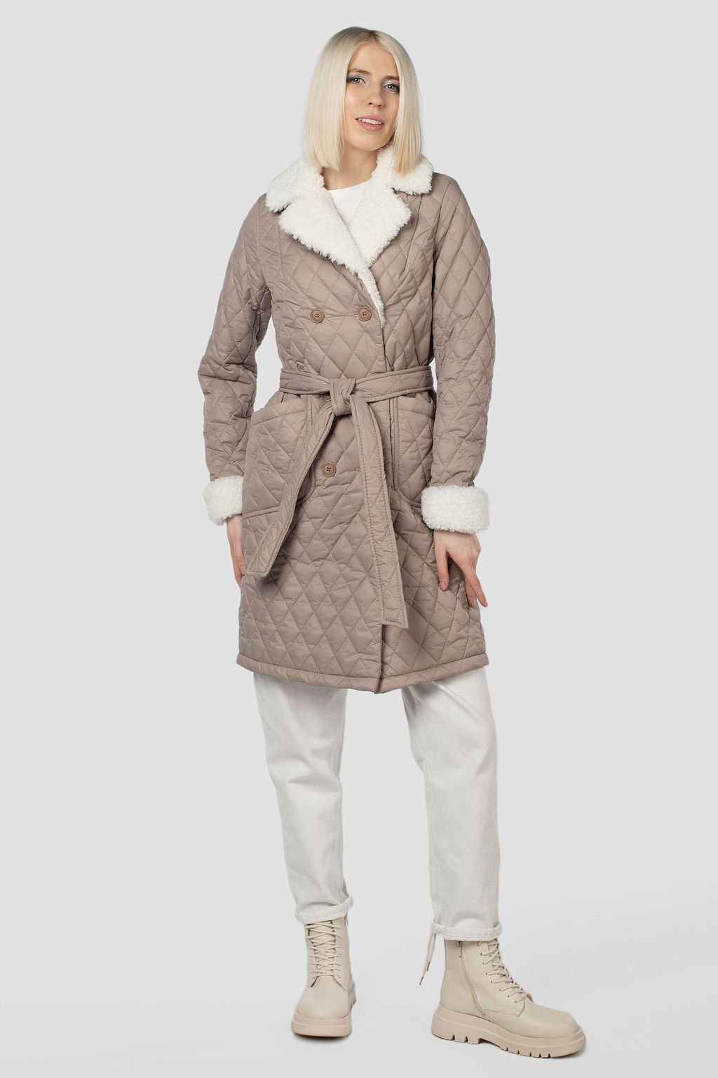 Пальто женское демисезонное (пояс) - Империя пальто фото 11