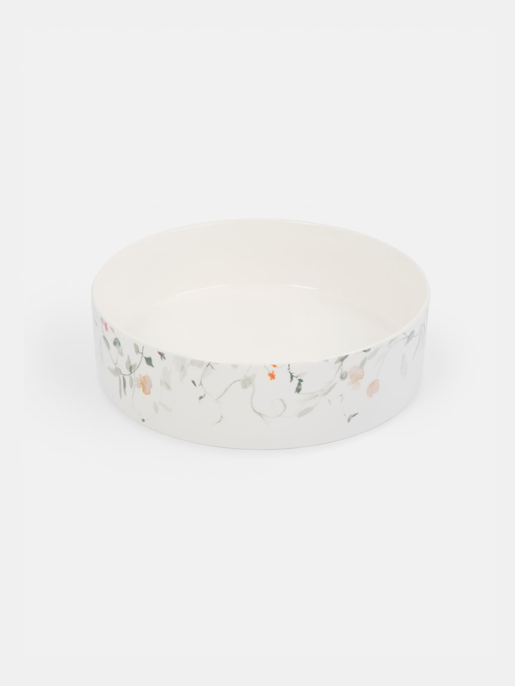 Блюдо, 23х6 см, с бортами, фарфор N, белое, Цветы и листья, Primrose - Anna lafarg фото 3