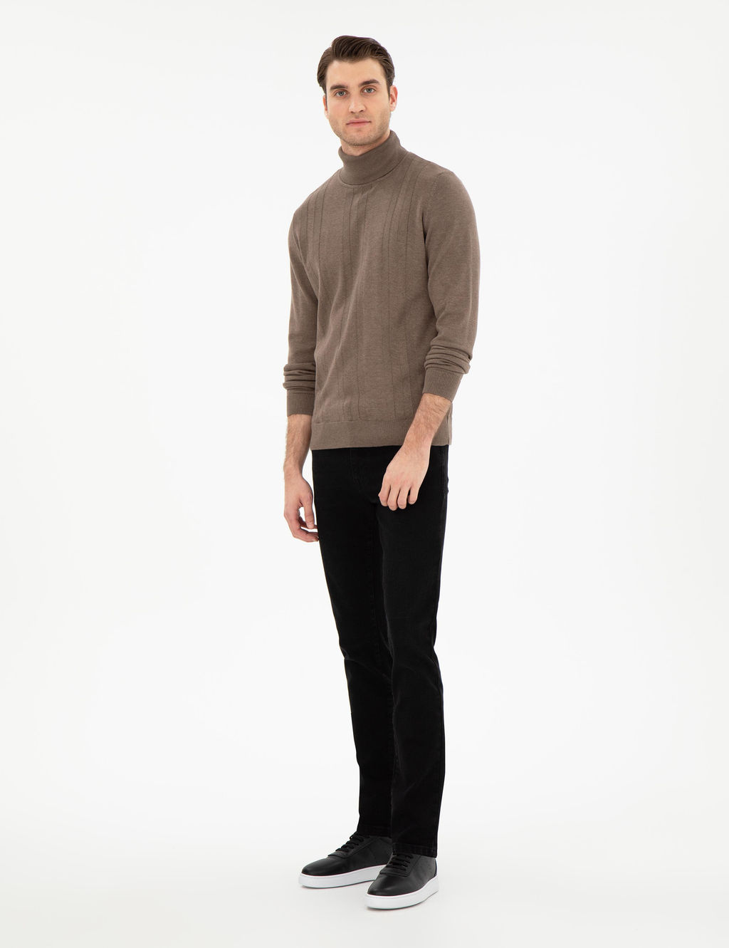 Antrasit Slim Fit Jean Pantolon