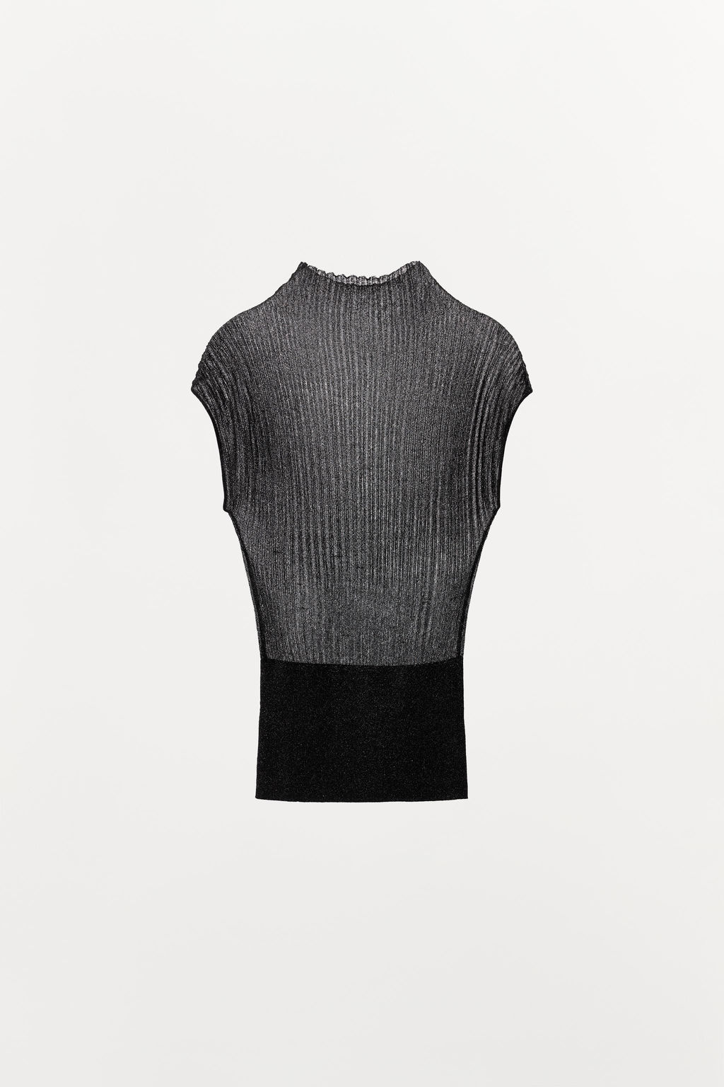 METALLIC THREAD KNIT TOP - Zara фото 3
