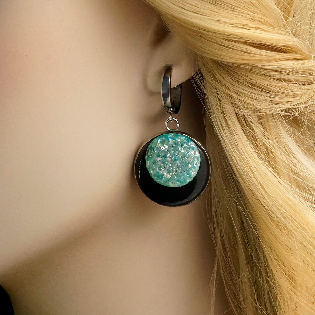 Серьги из муранского стекла MINT ECLIPSE LS3235 - Vloes фото 6