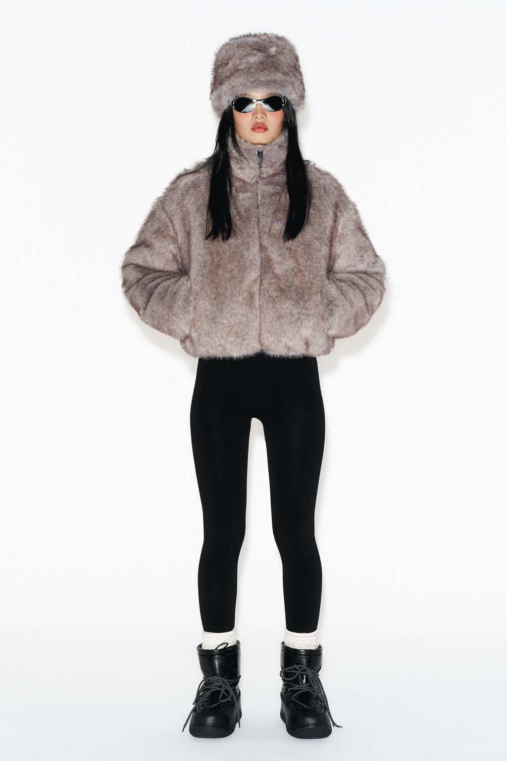 SHORT COAT WITH FAUX FUR HOOD HEIQ XREFLEX TECHNOLOGY SKI COLLECTION - Zara фото 16