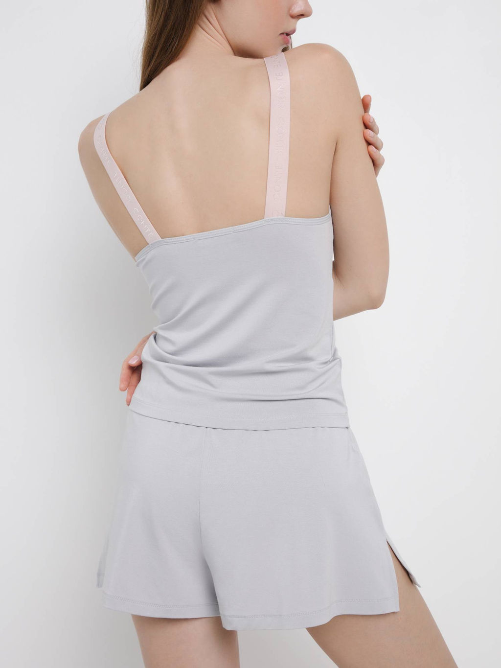 CONTE Топ из бамбука с широкими бретелями NEW LUXURIES LHW 1546 grey-cameo grey-cameo