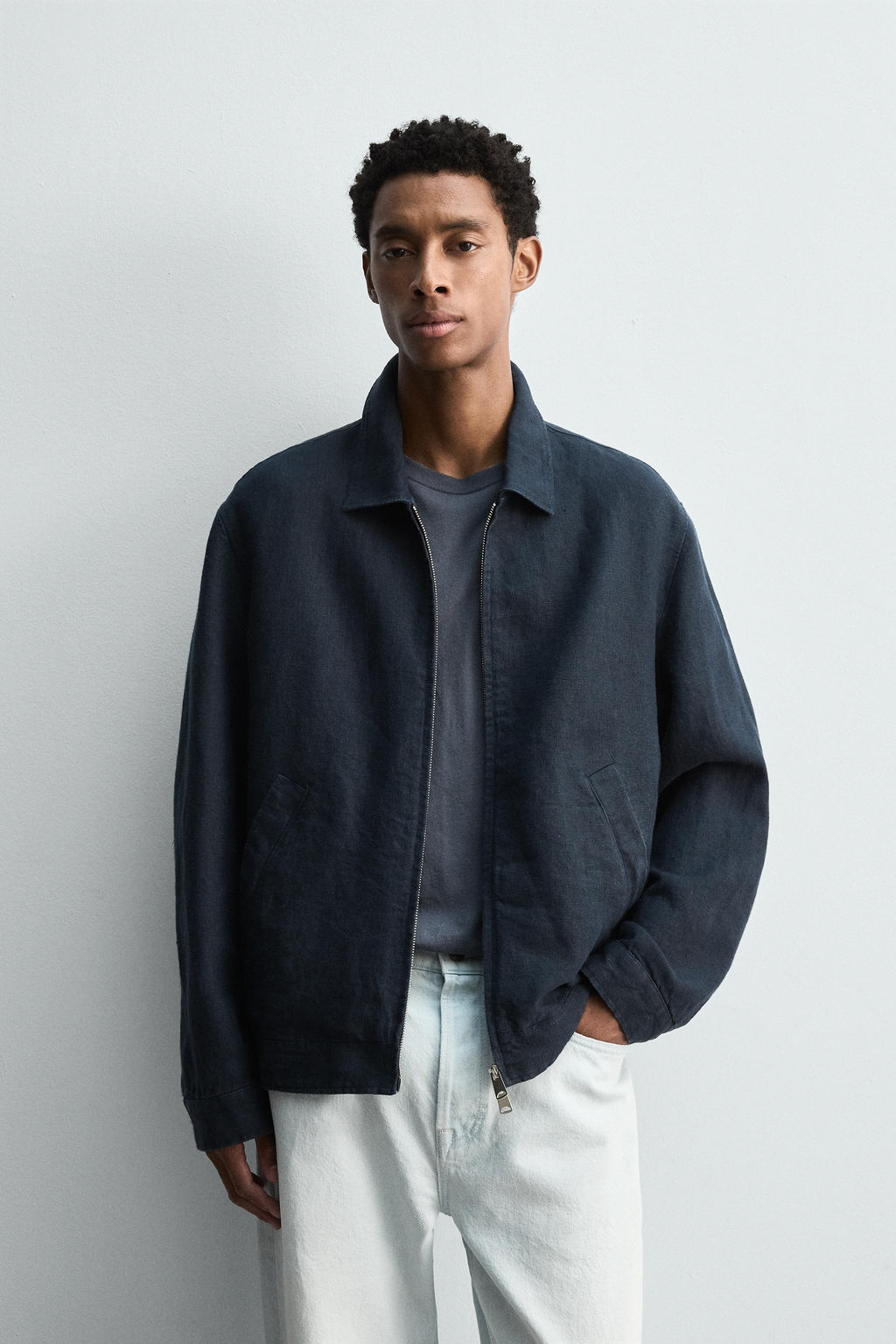 REGULAR FIT 100% LINEN JACKET - Zara фото 2