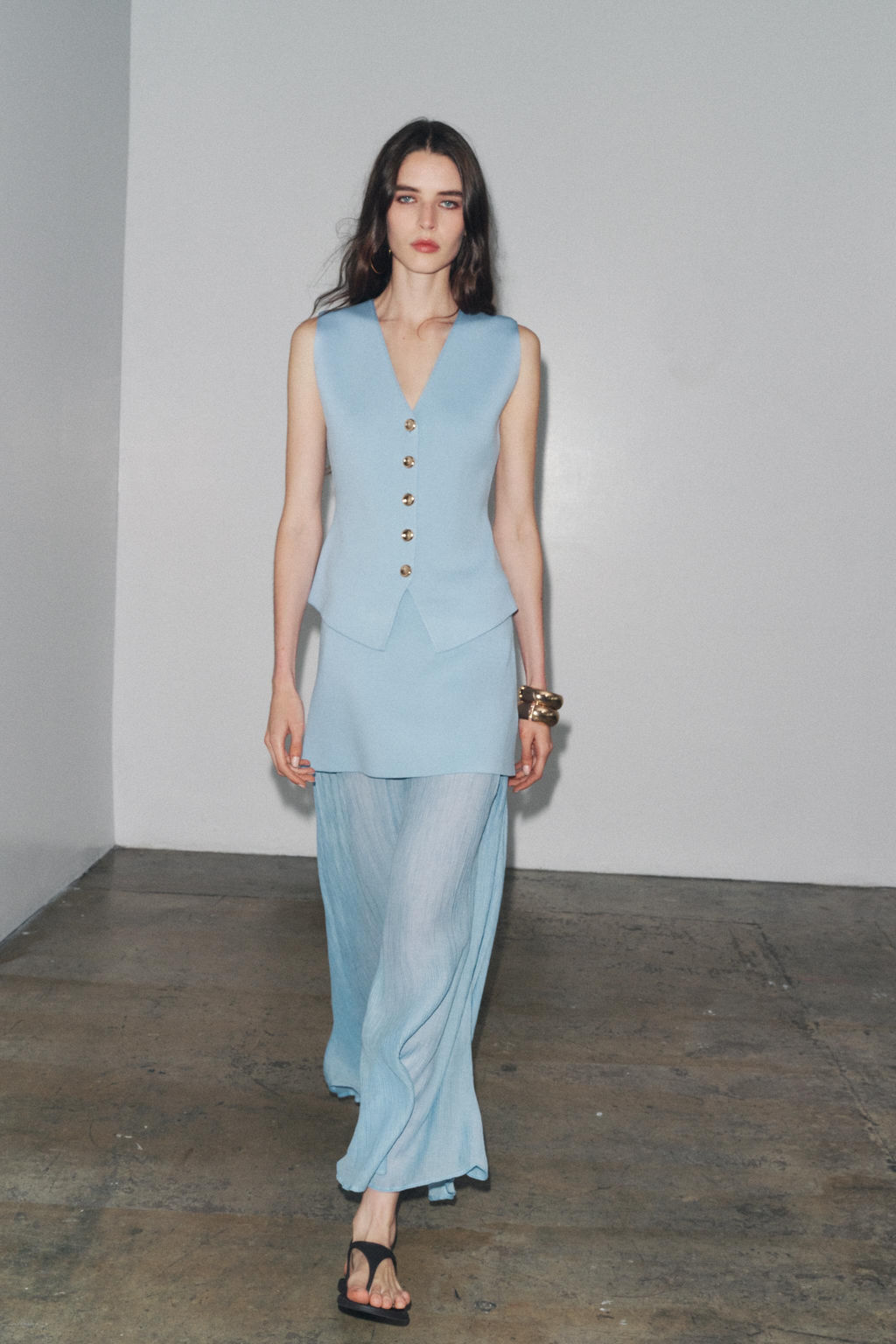 PLAIN KNIT WAISTCOAT TOP - Zara фото 33