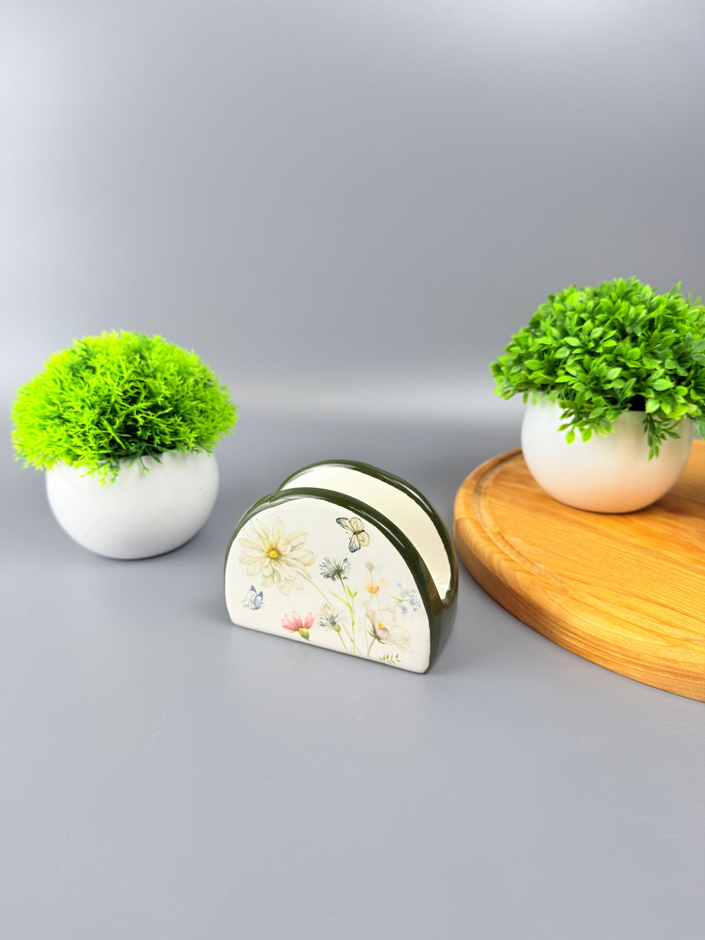 Цена за 2 шт. Салфетница 10*7*4,5см "Полевые цветы" 527-320