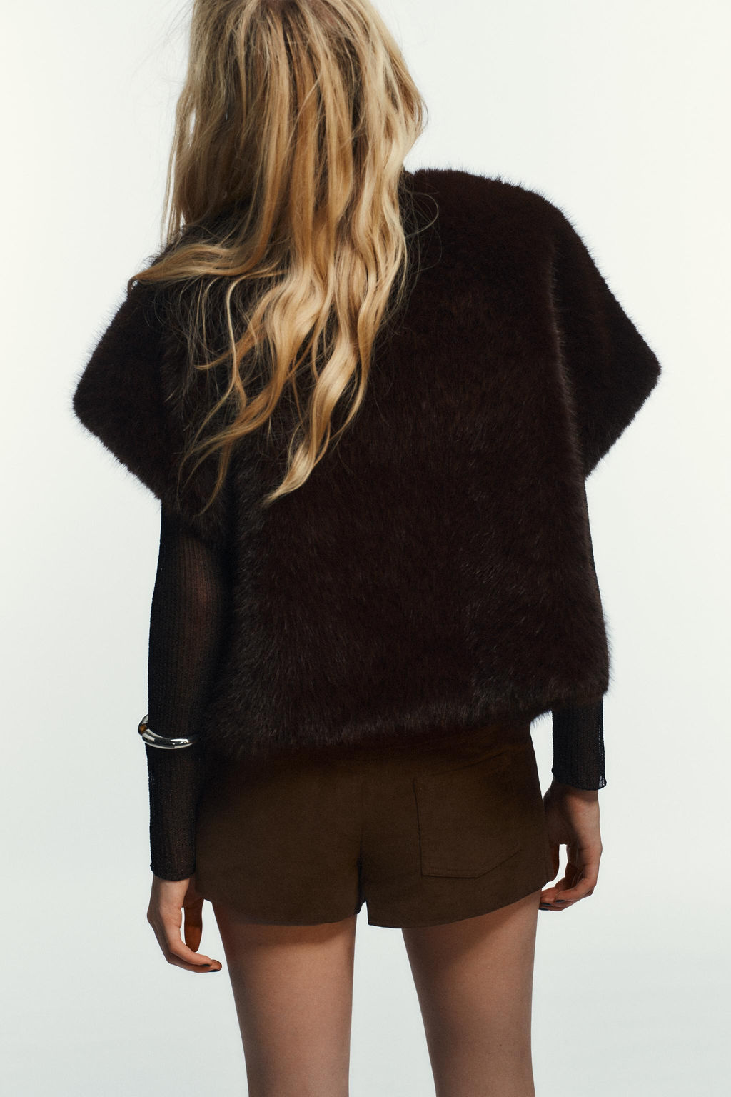 FAUX FUR GILET - Zara фото 4