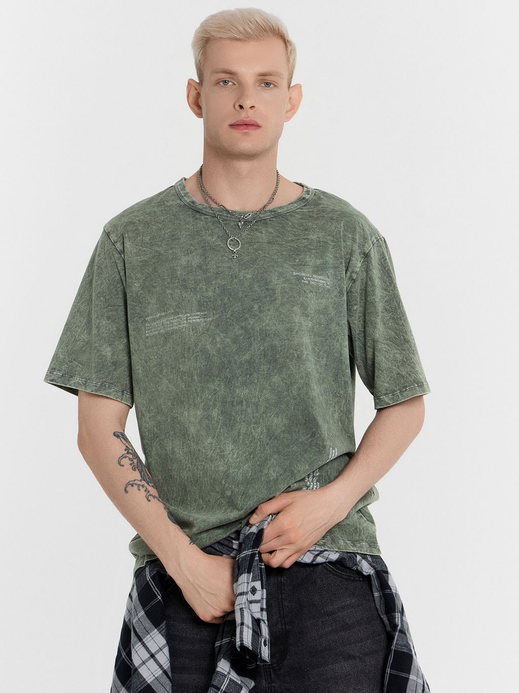 Футболка мужская Mark Formelle серый с принтом из хлопка  фото 7