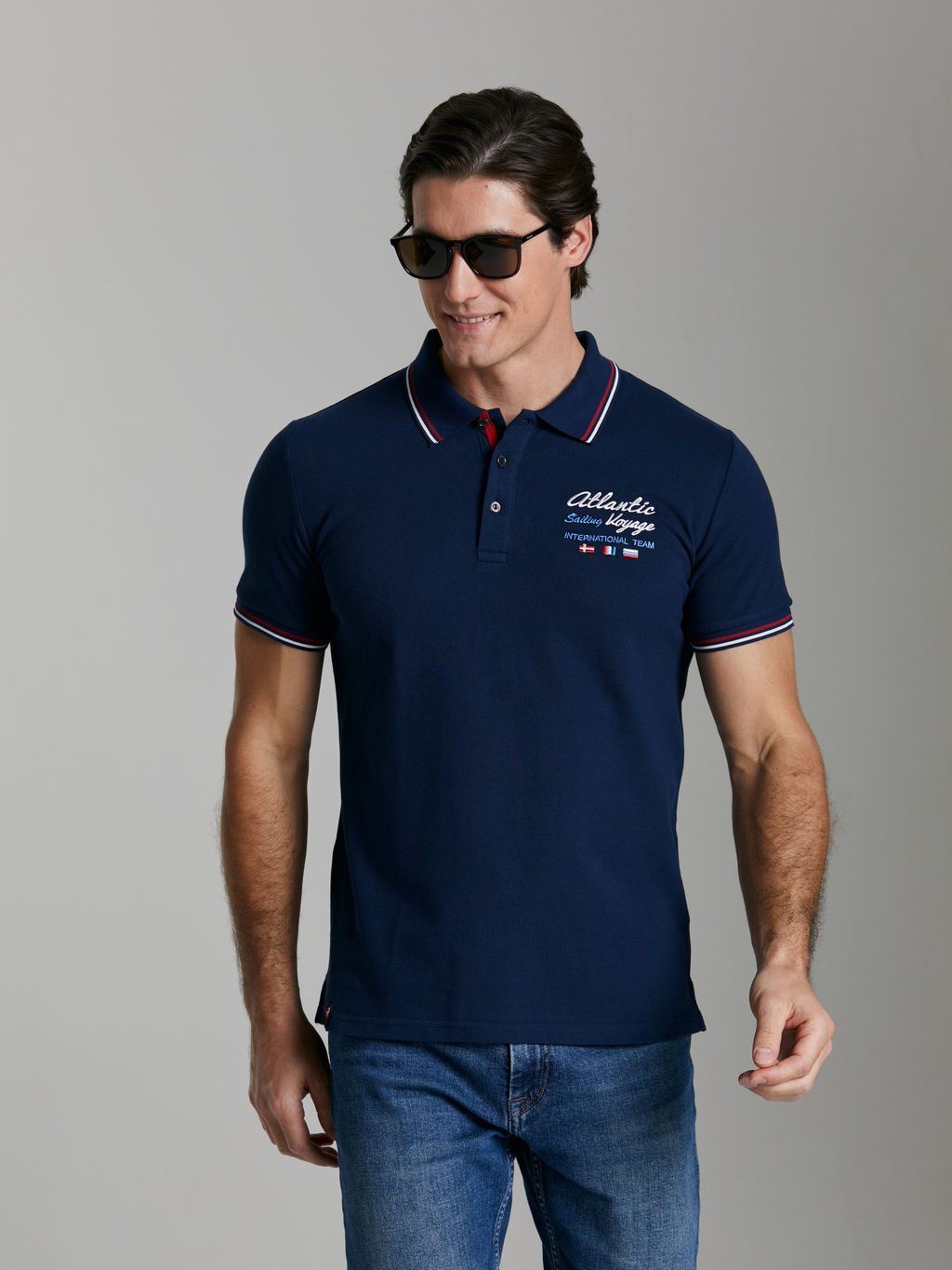 Поло мужское Yachting 65M-RR-1230F RED-N-ROCKS